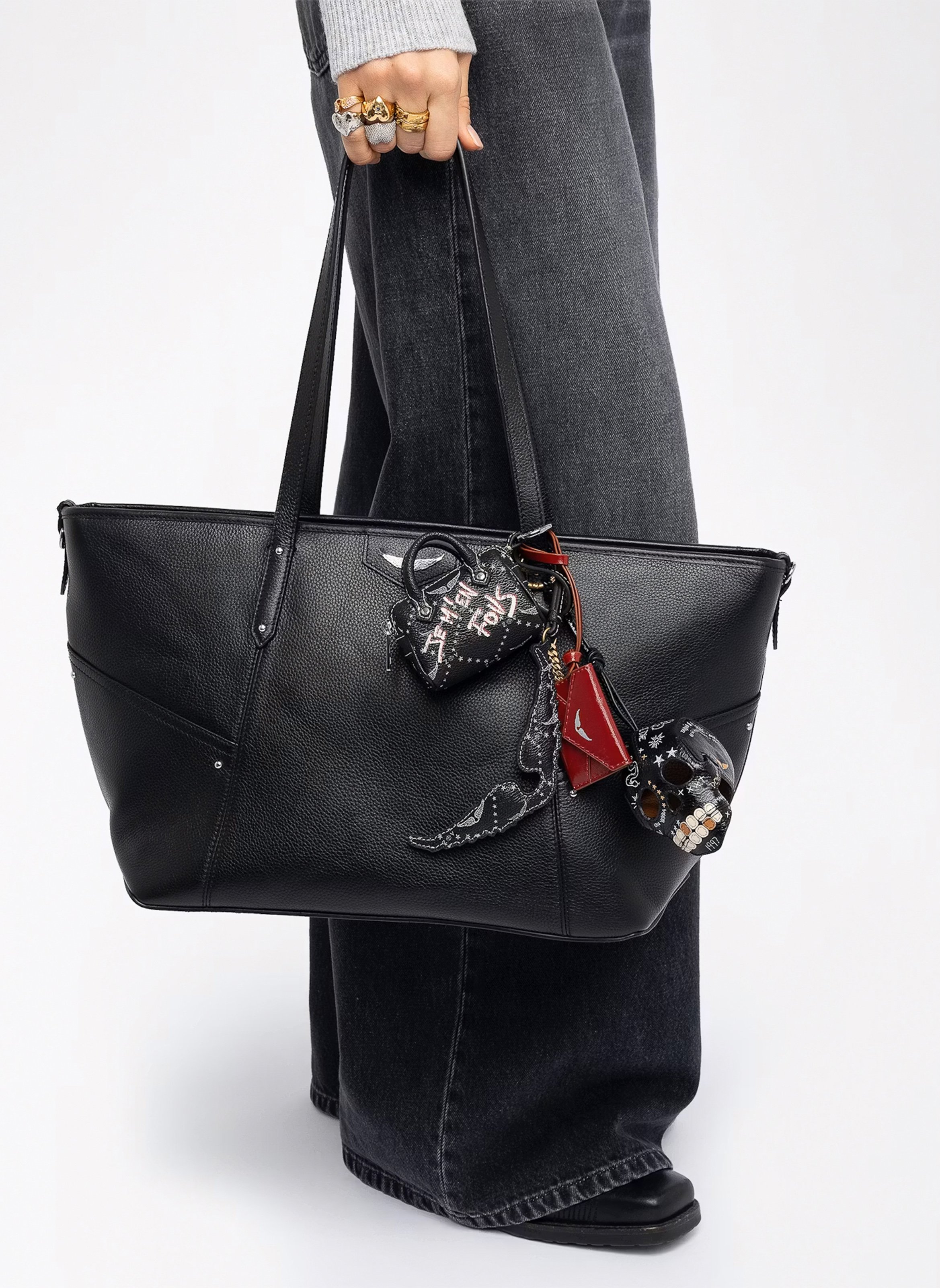 Porte-clés en cuir ZADIG&VOLTAIRE Rouge