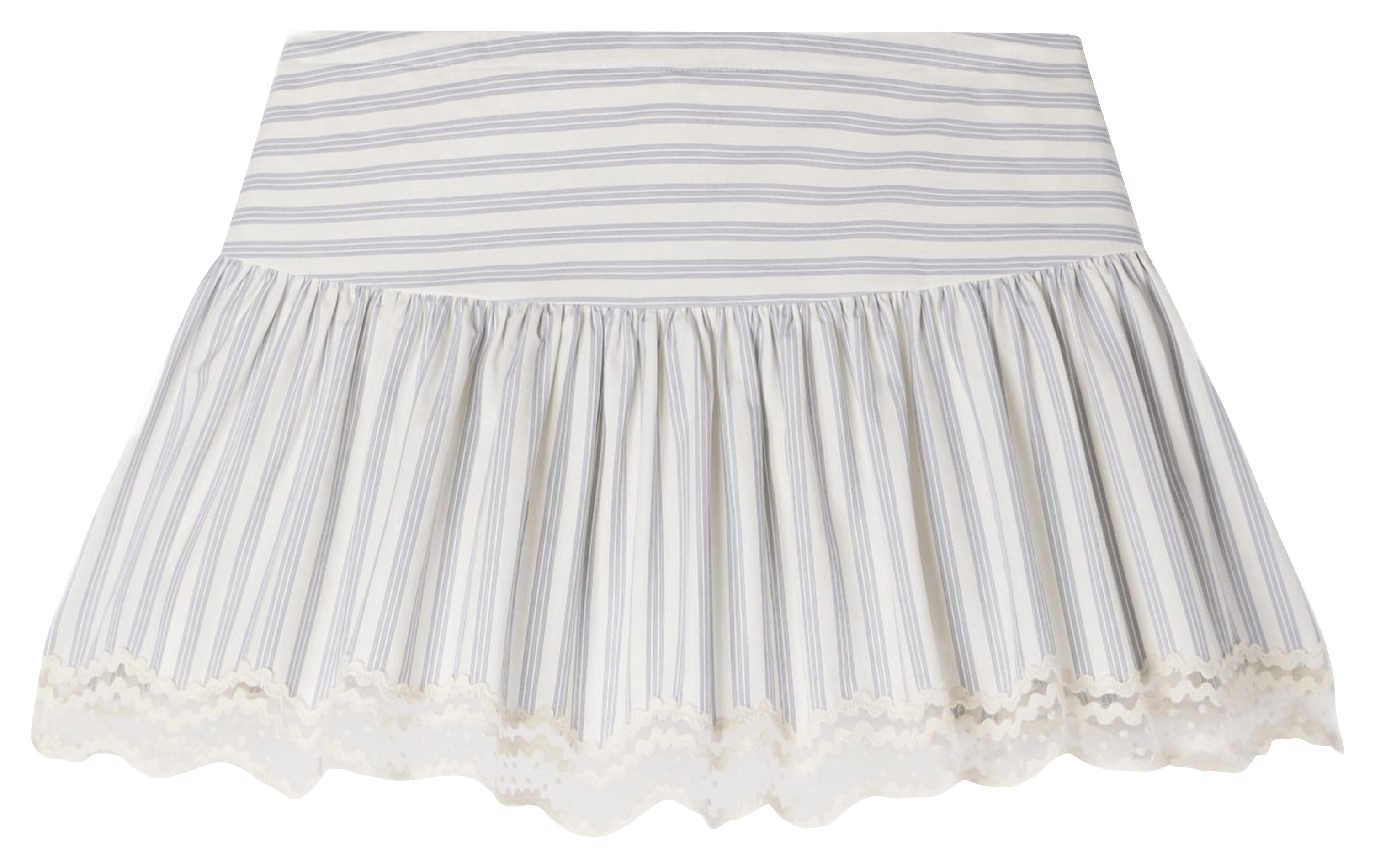 Jupe courte rayée SANDRO Beige