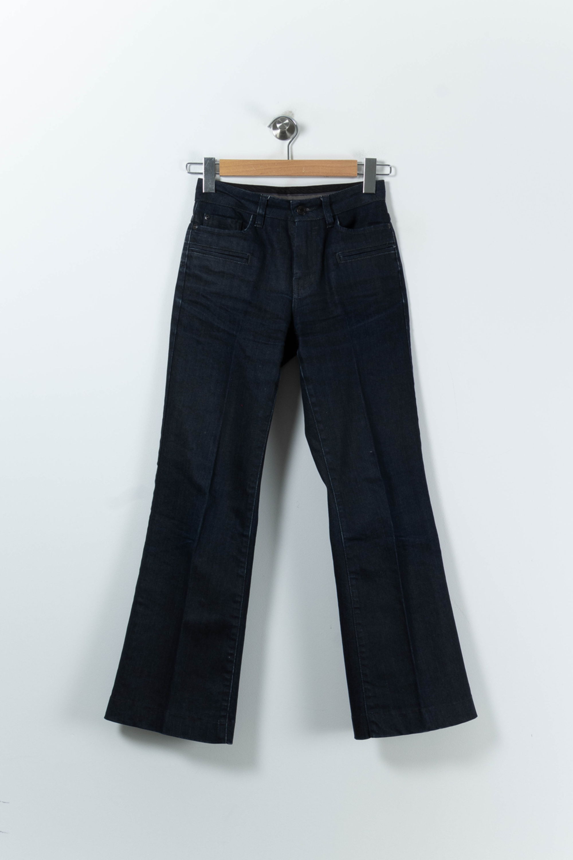 Cropped slim jeans with studs COMPTOIR DES COTONNIERS - Seconde main Blue