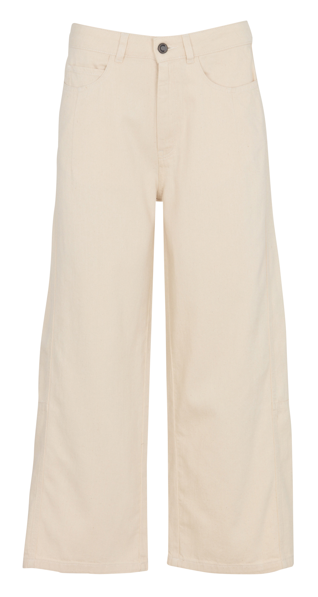 Jean large taille mi haute ACOTE Blanc