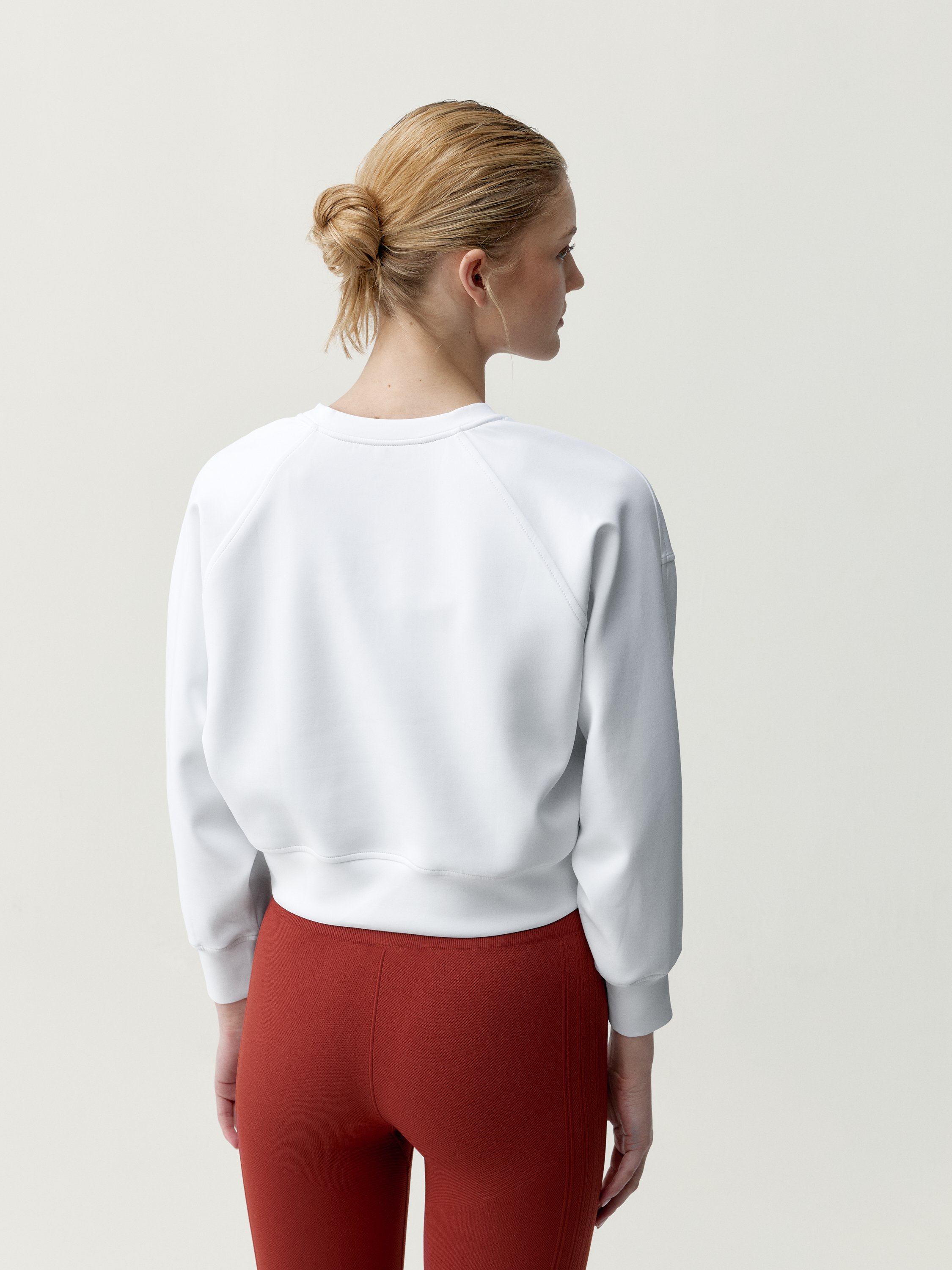 Soft-touch flora sweatshirt BORN White