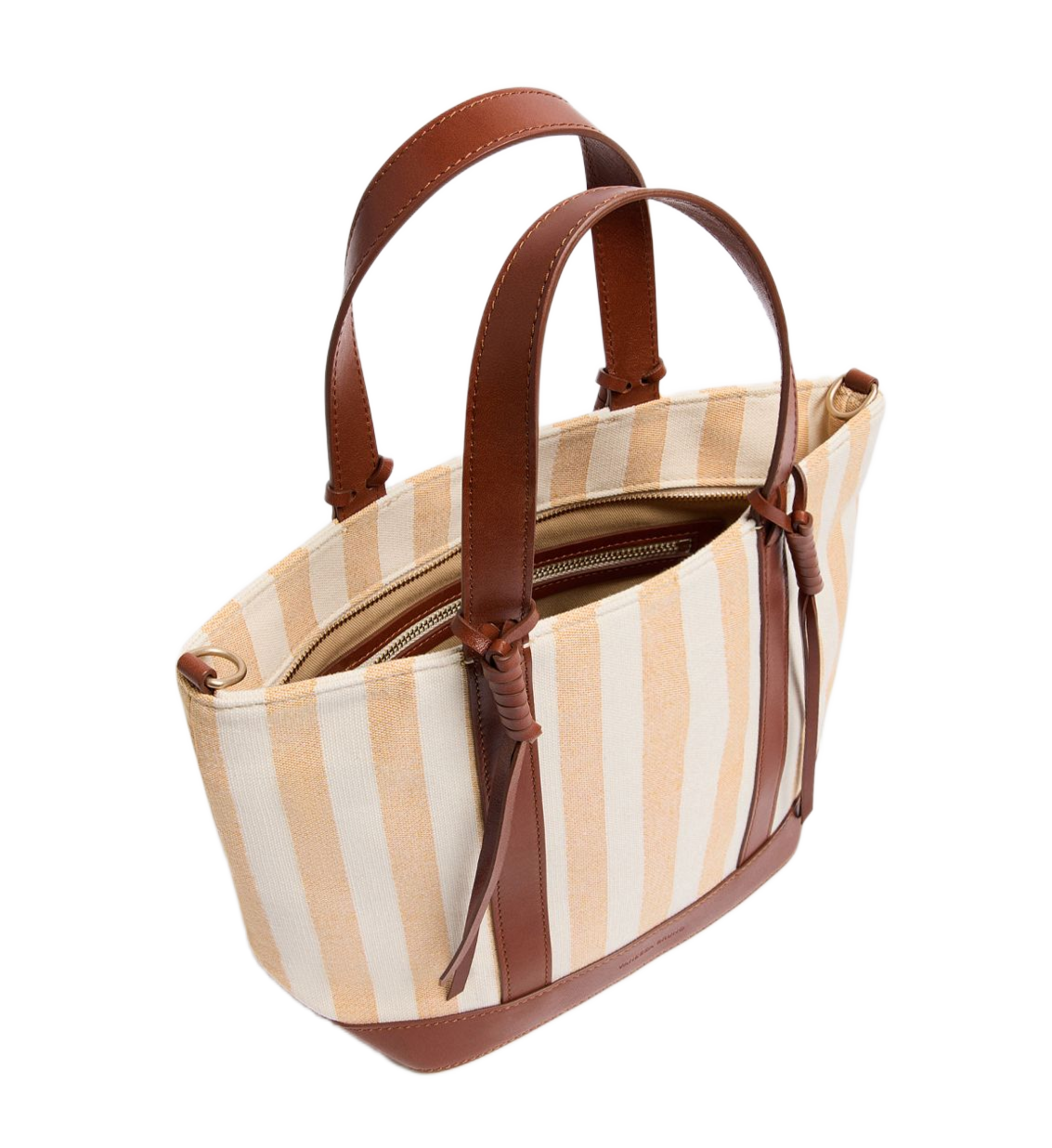 Gestreepte shopper VANESSA BRUNO Geel