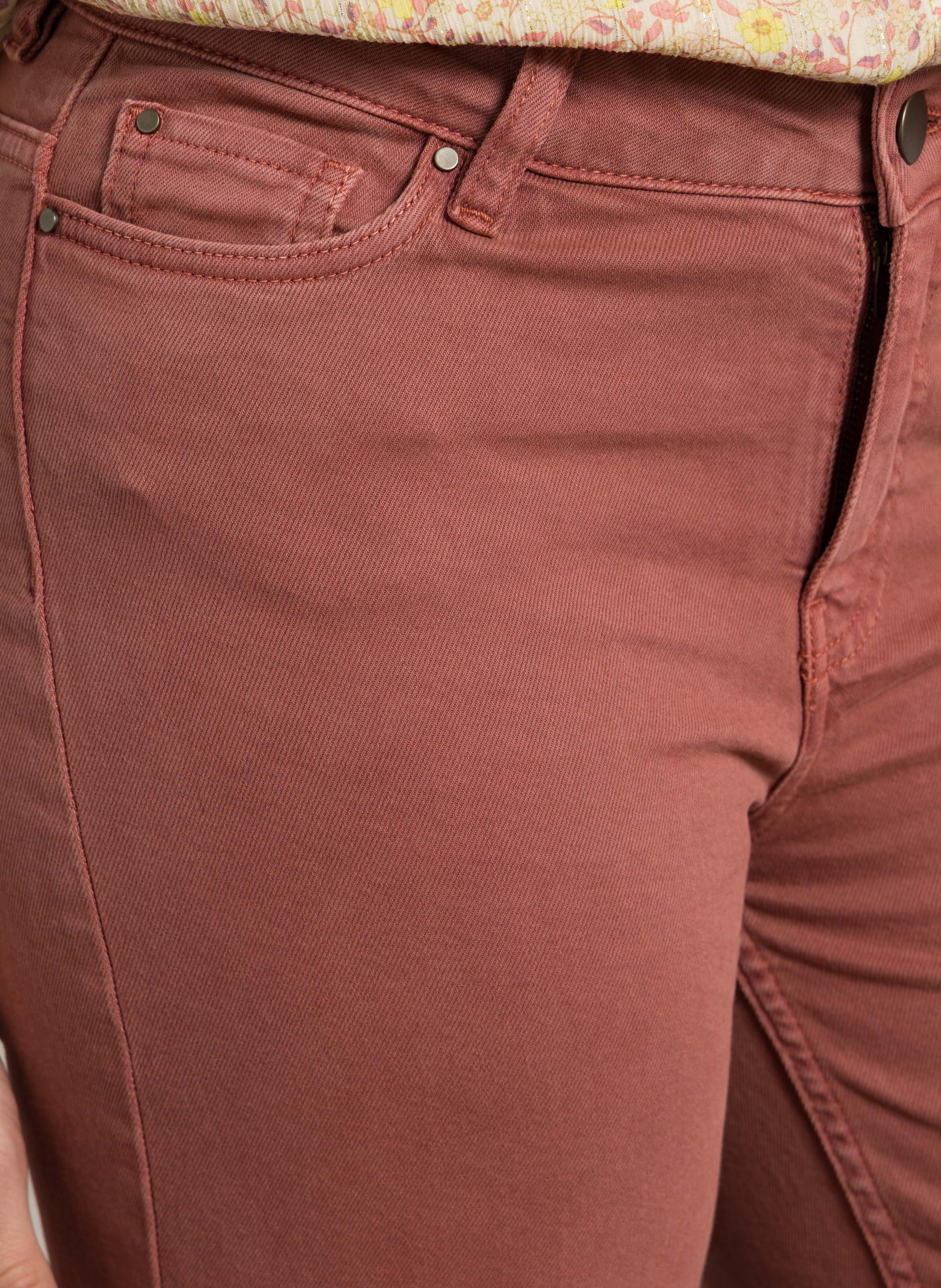 Cotton blend cropped jeans MAISON 123 Pink