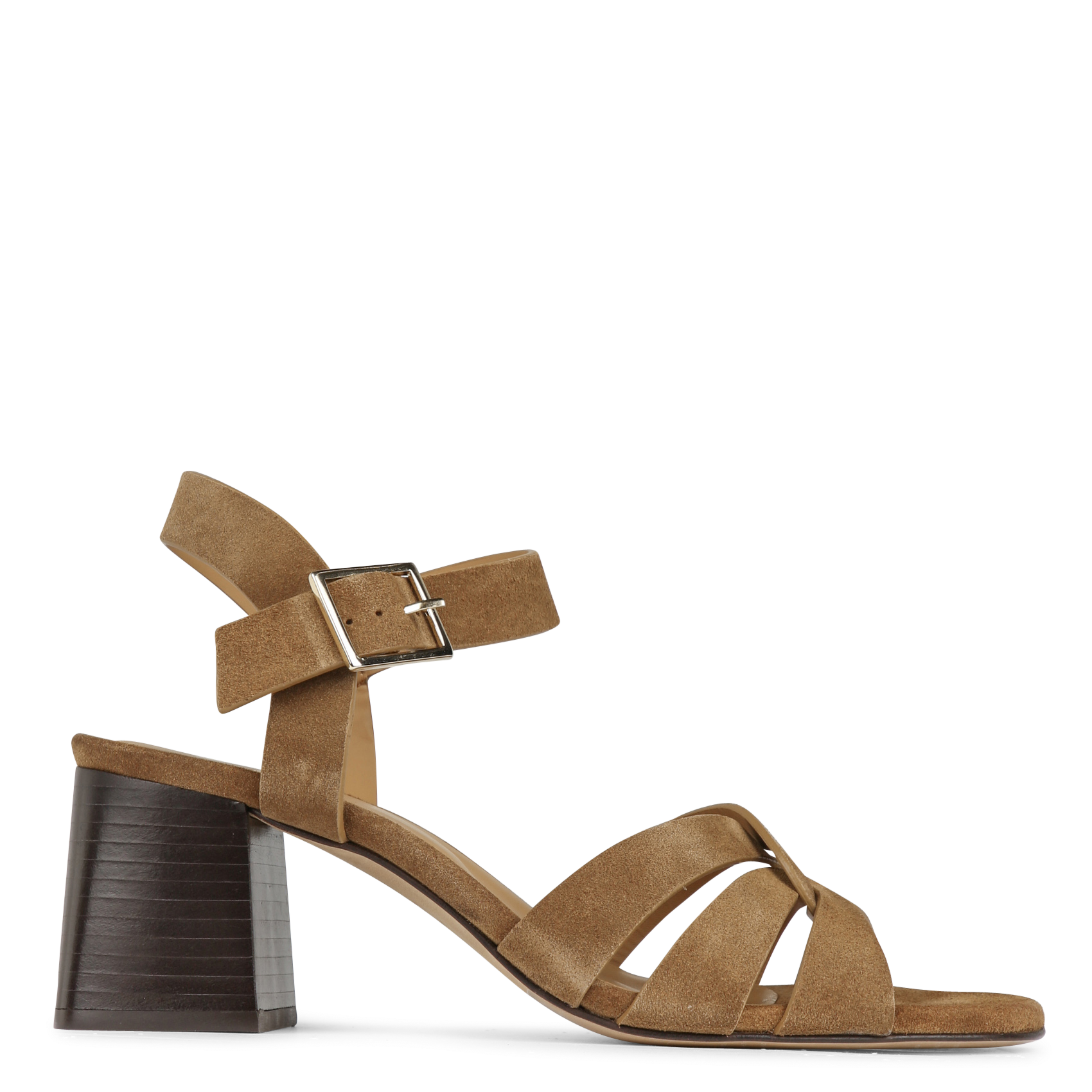 Halfhoge, leren sandalen BOBBIES Bruin