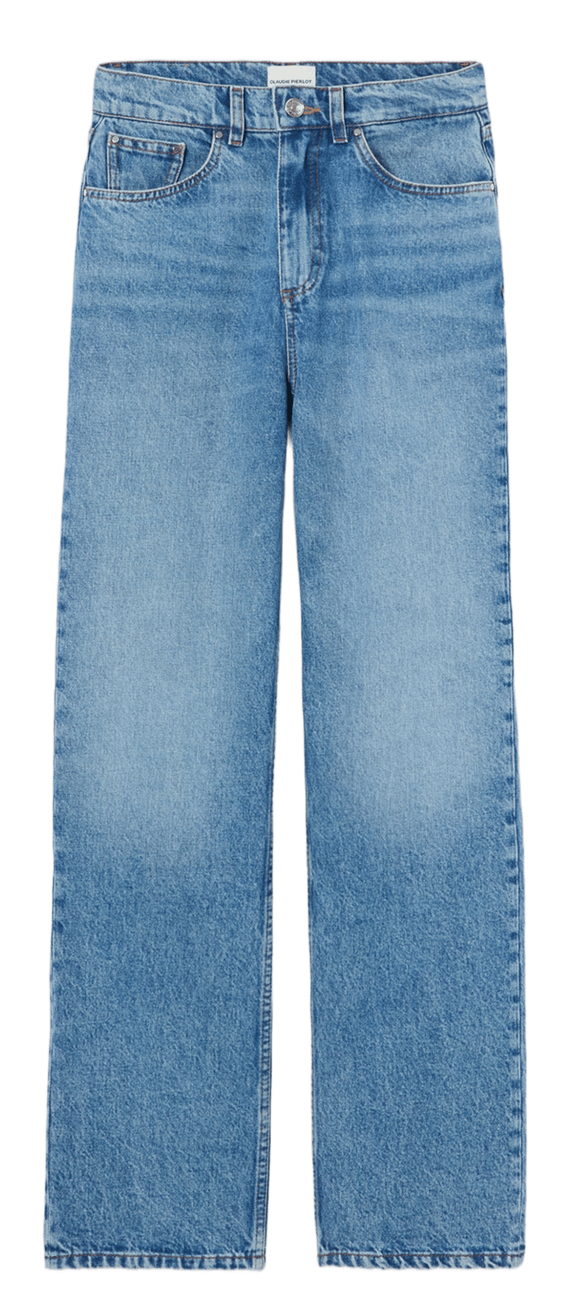 Katoenen jeans met rechte pijp CLAUDIE PIERLOT Blauw