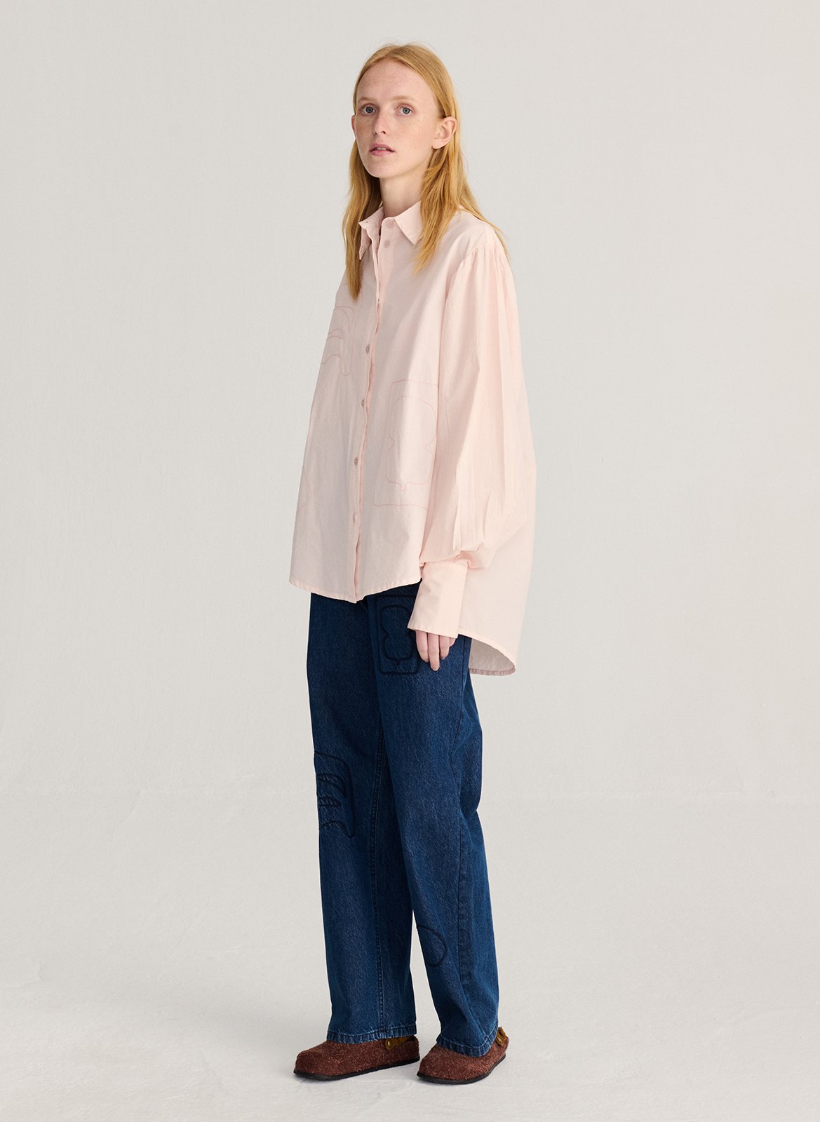 Loose-fit organic cotton shirt BOBO CHOSES Pink