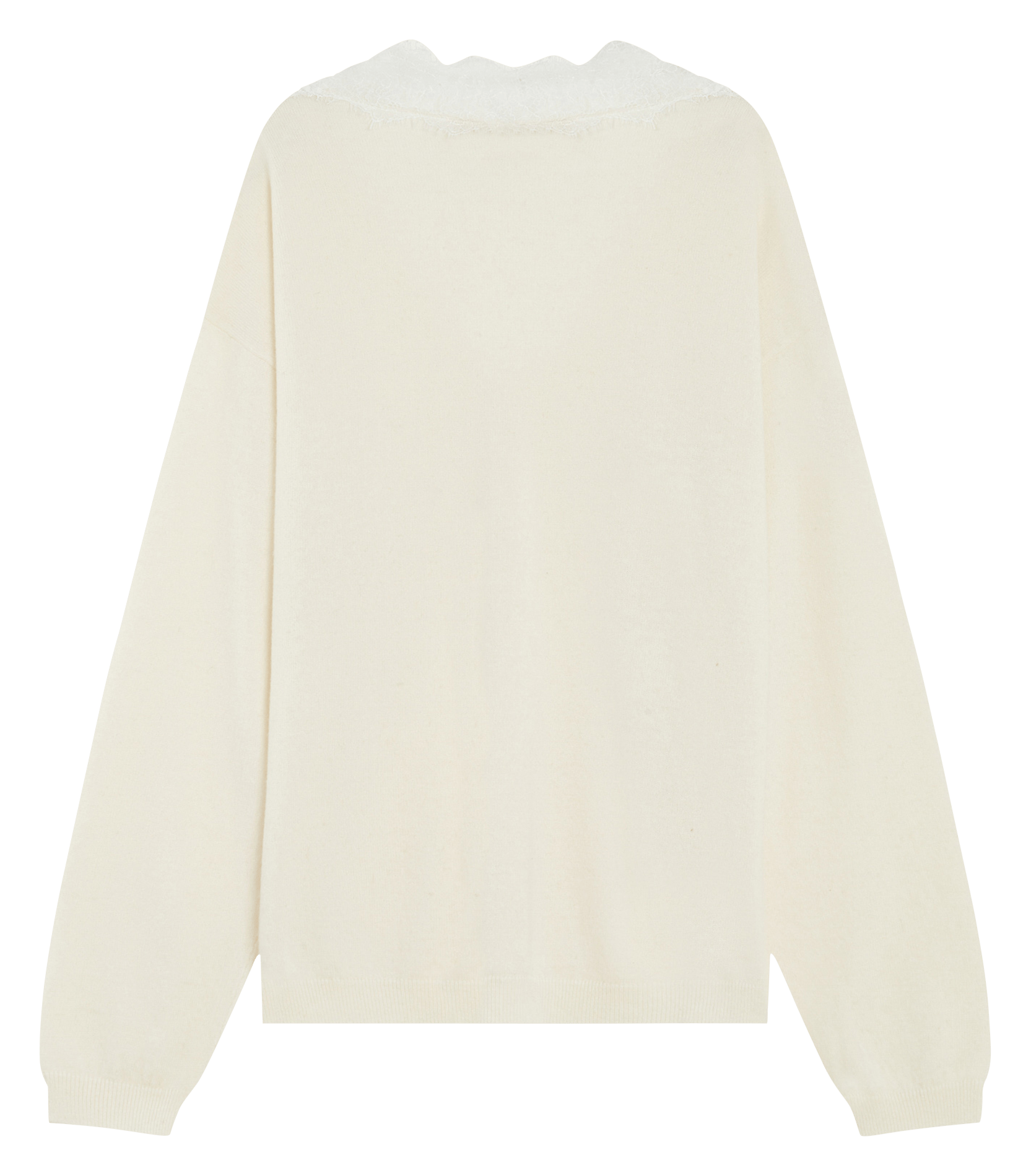 Pull col V  GRACE ET MILA Blanc