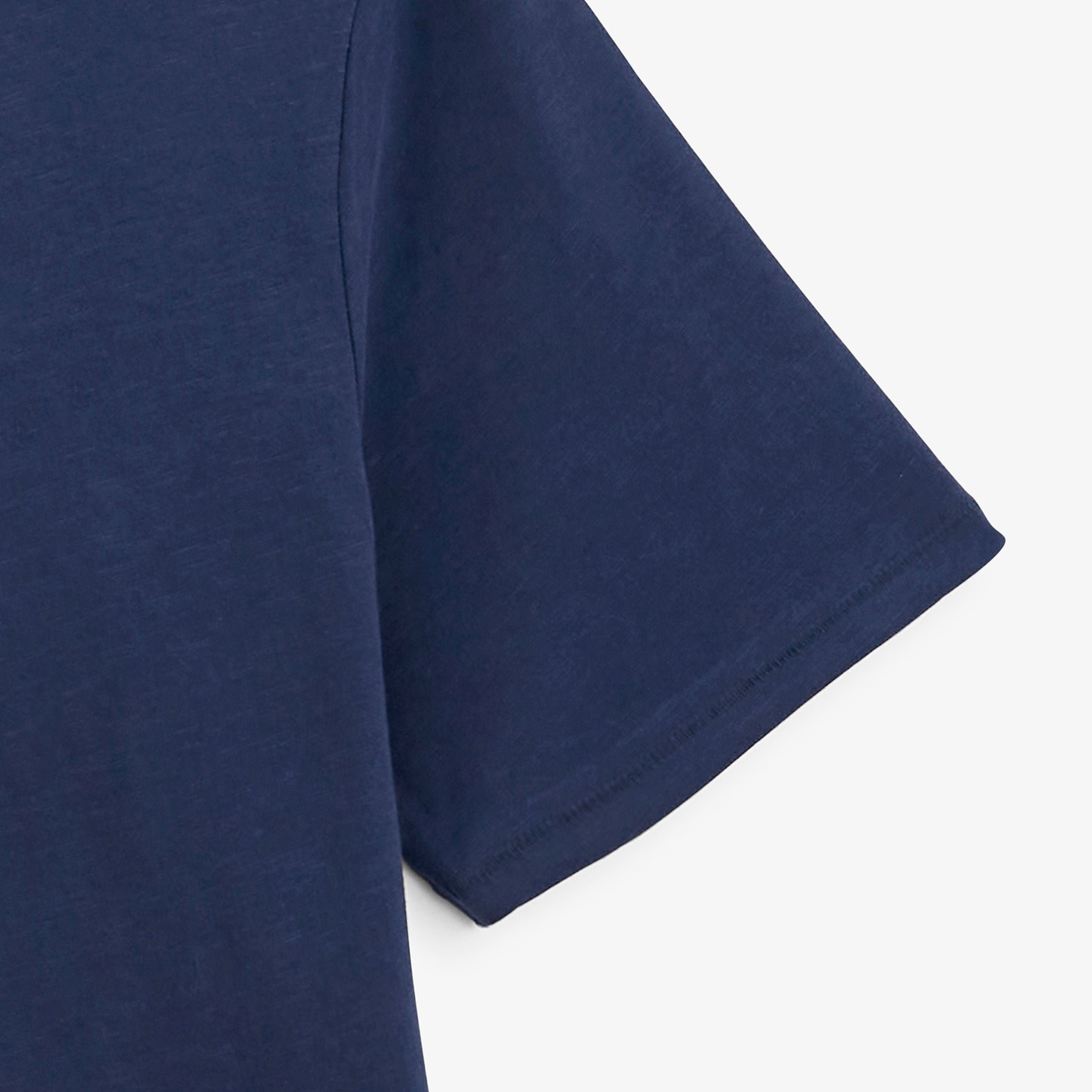 Short-sleeved T-shirt with "Friends & Fun" print in navy blue by SBPlay. SERGE BLANCO Blue