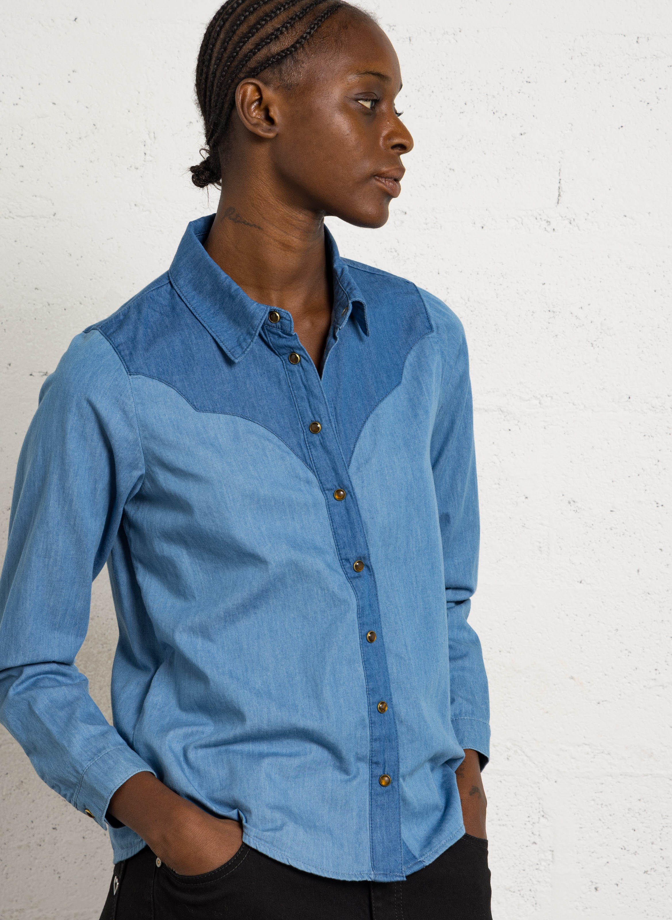 Chemise oversize en coton LA PETITE ETOILE Jean Stone