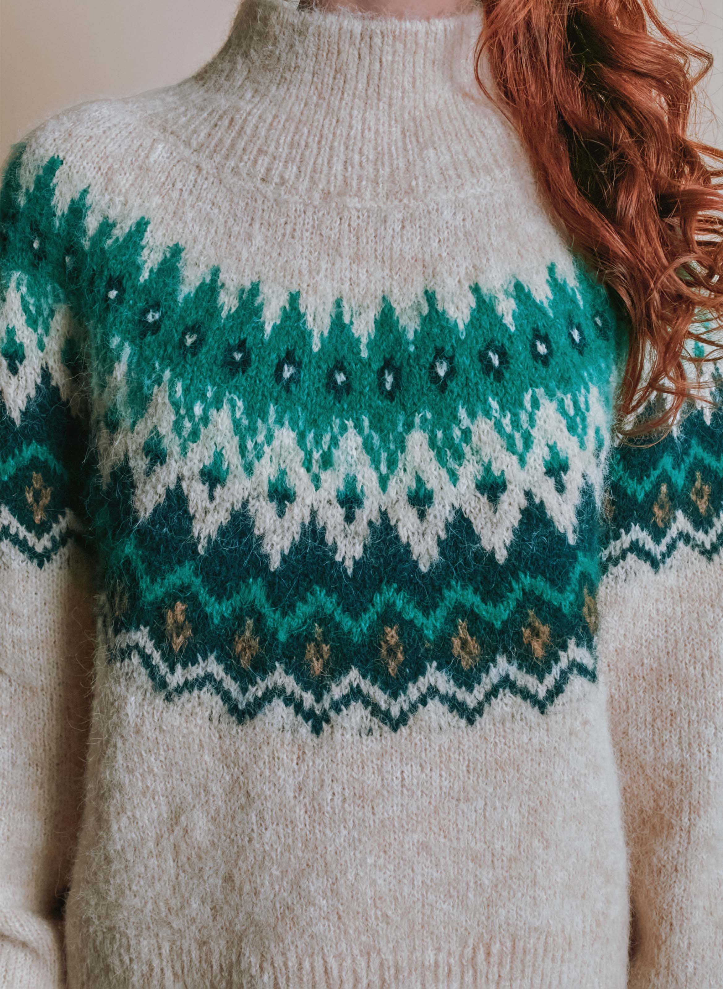 High-neck sweater EMILE ET IDA Beige