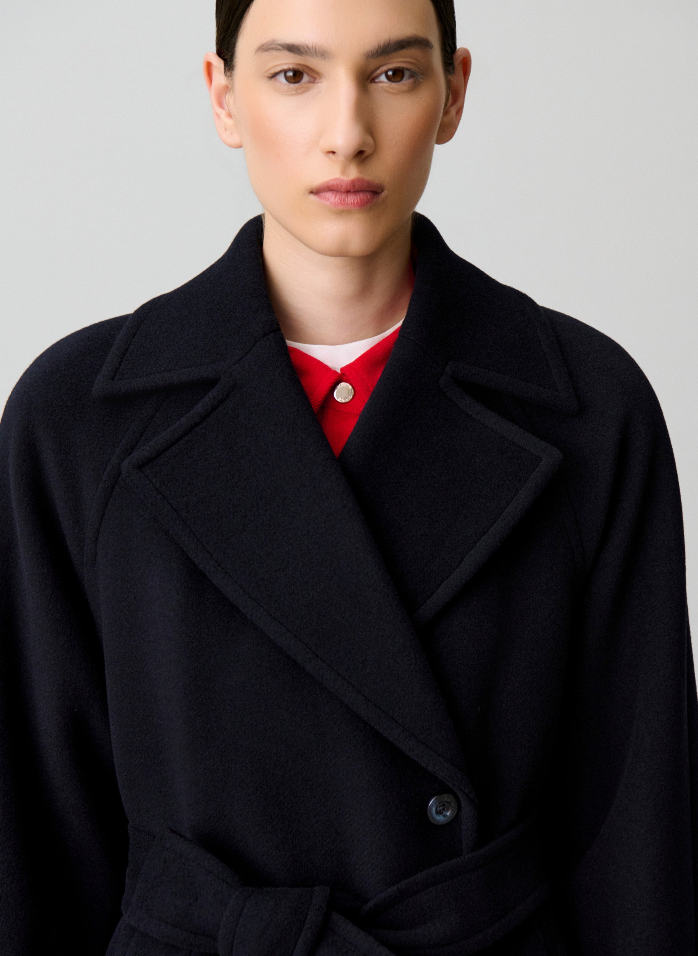 Wendemantel aus Wolle CLAUDIE PIERLOT Blau