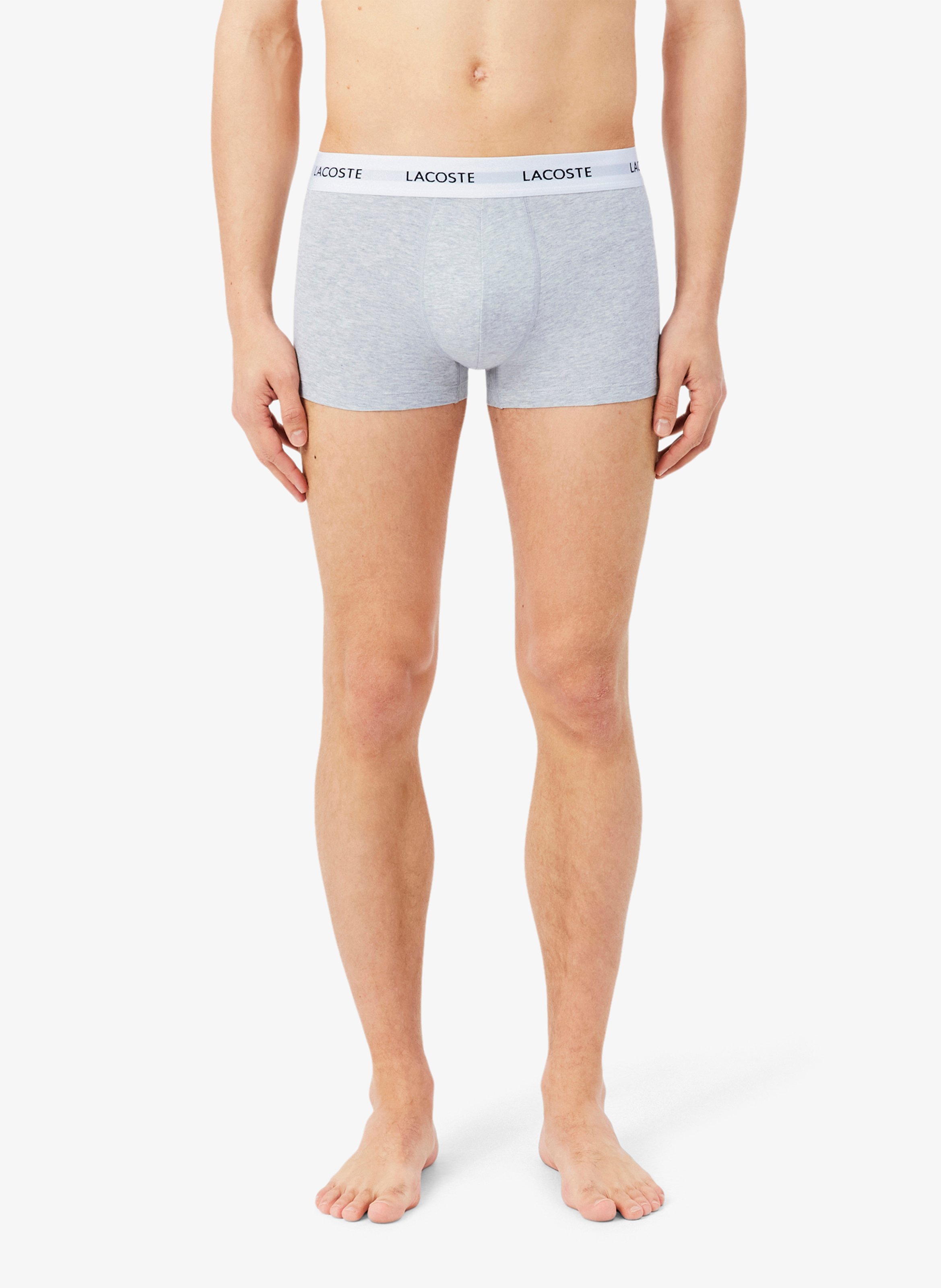 Set aus 3 kurzen Boxershorts aus gemischter Baumwolle LACOSTE Mehrfarbig