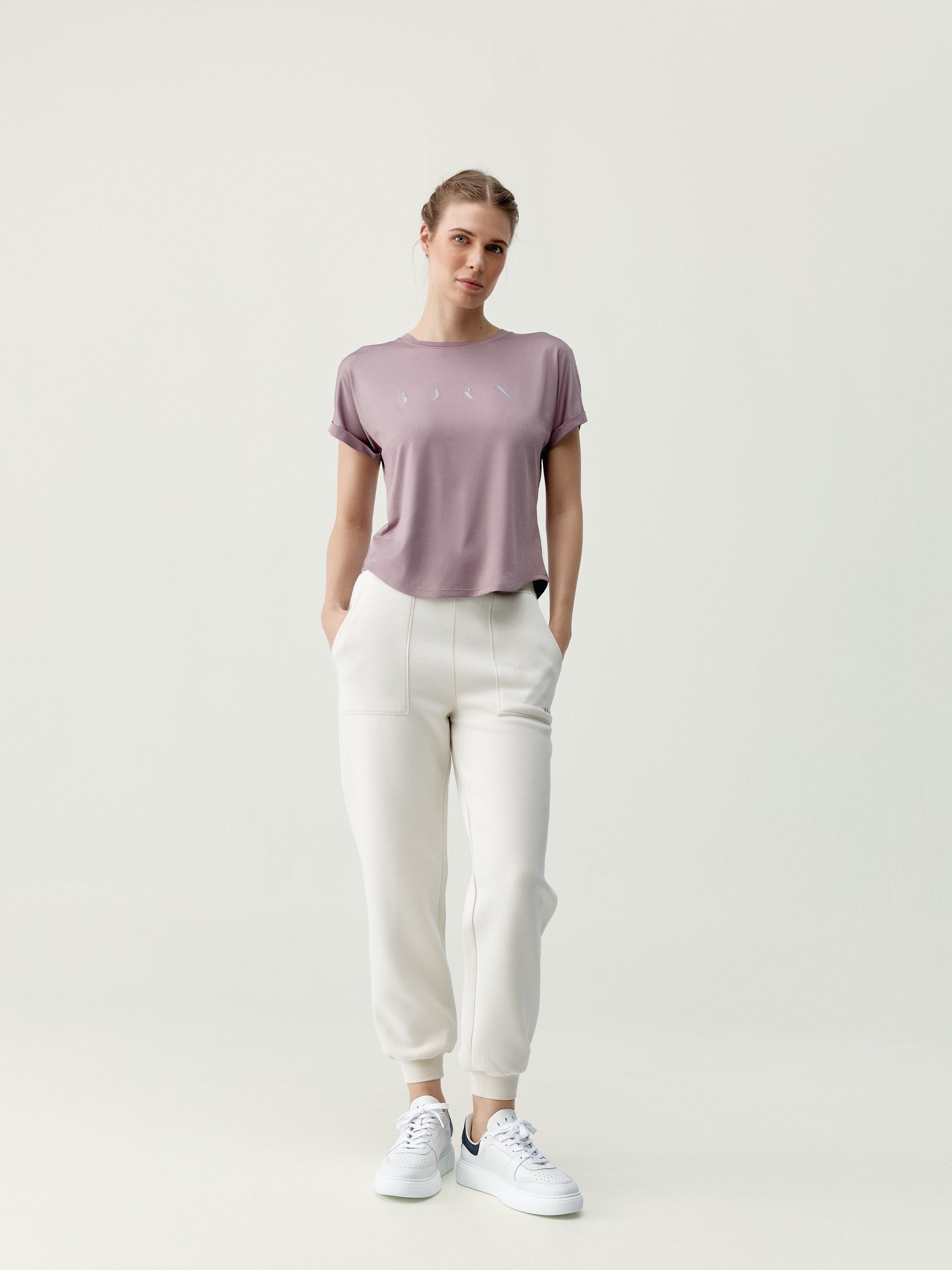 Short-sleeved azami t-shirt BORN Pink