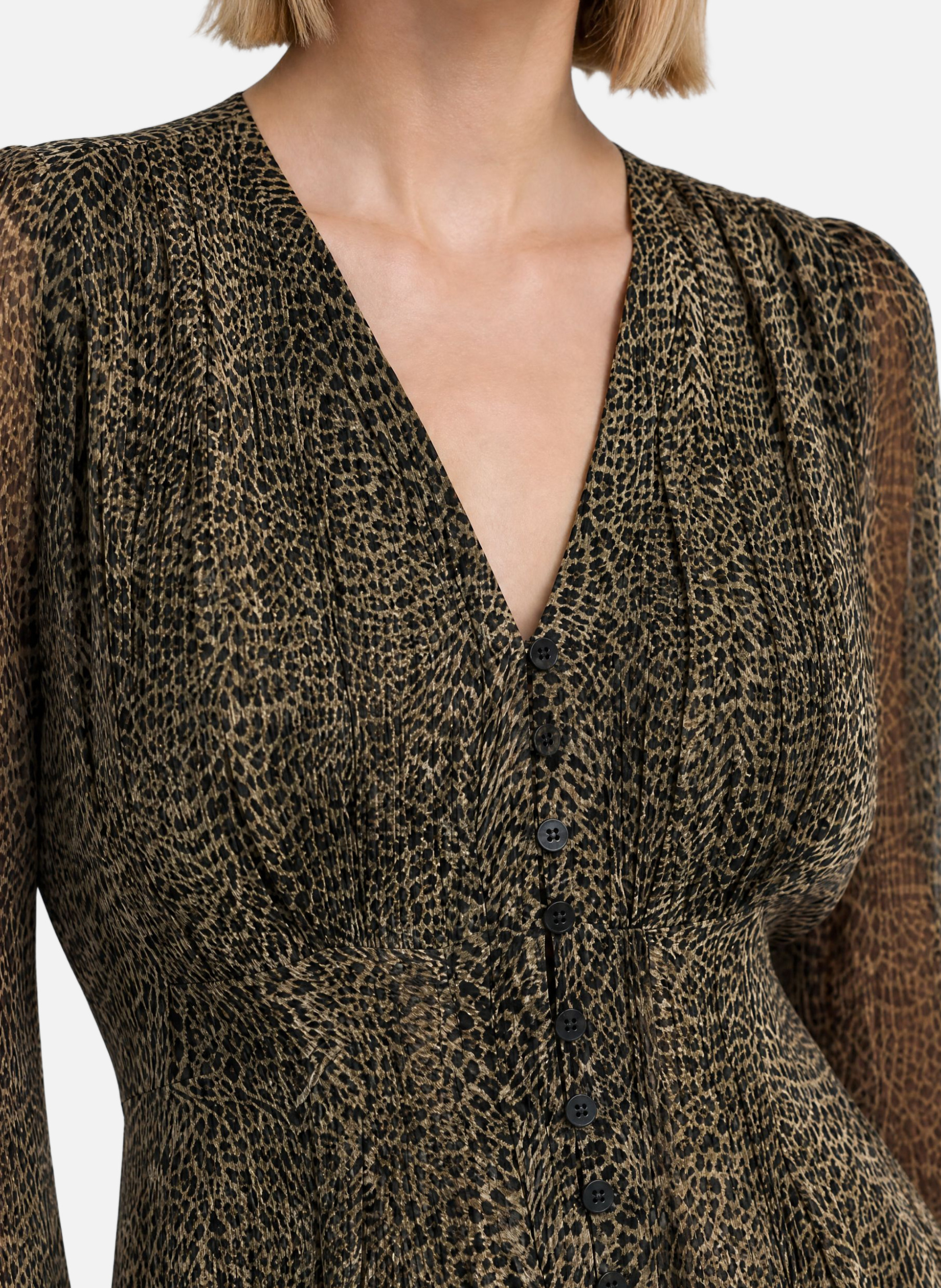 Short leopard print dress THE KOOPLES Multicolored