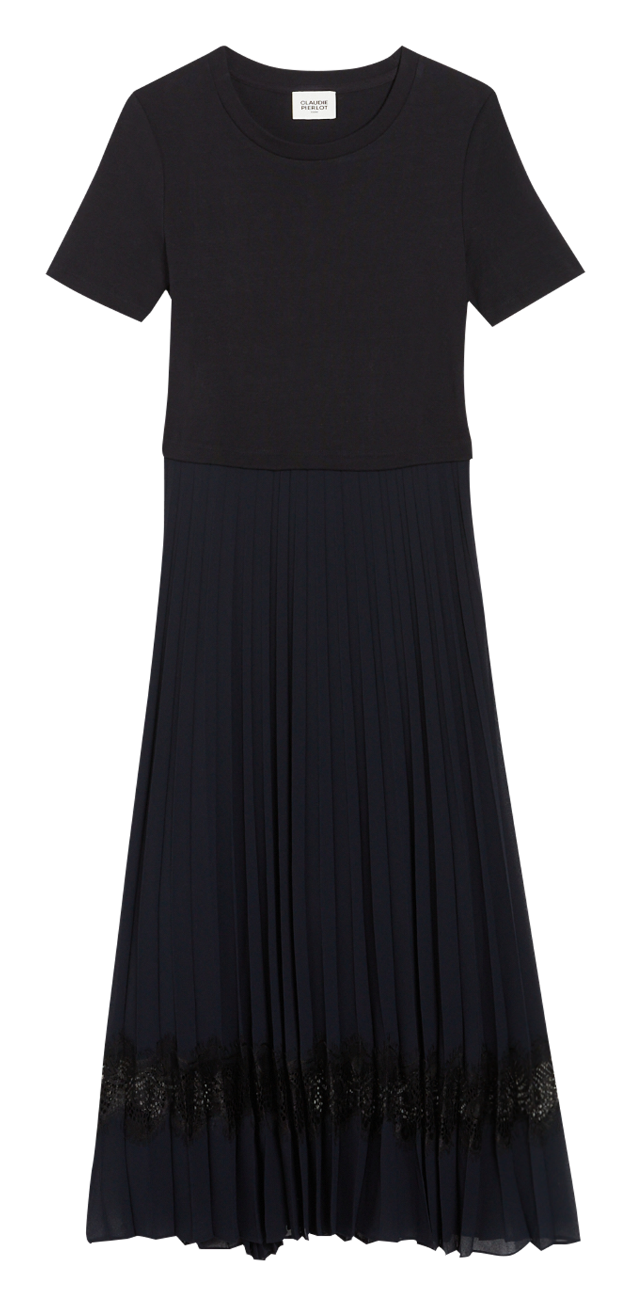 Robe longue à jupe plissée CLAUDIE PIERLOT Multicolore