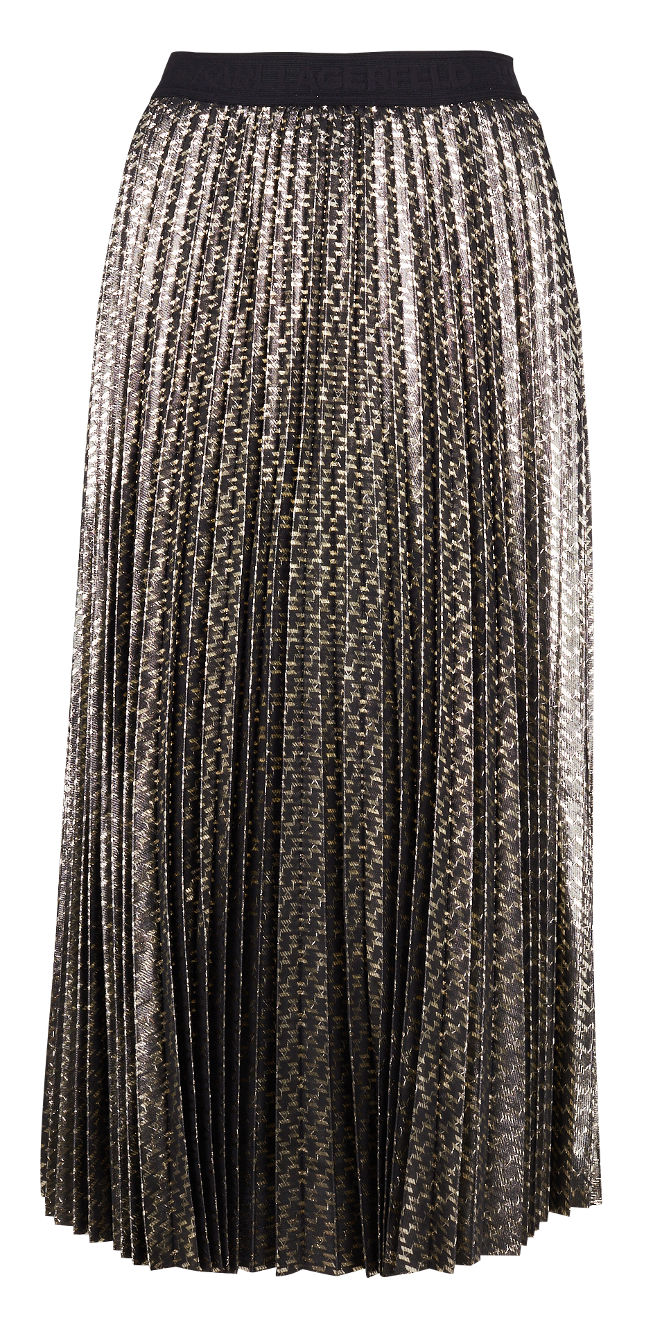 Jacquard midi skirt KARL LAGERFELD Black