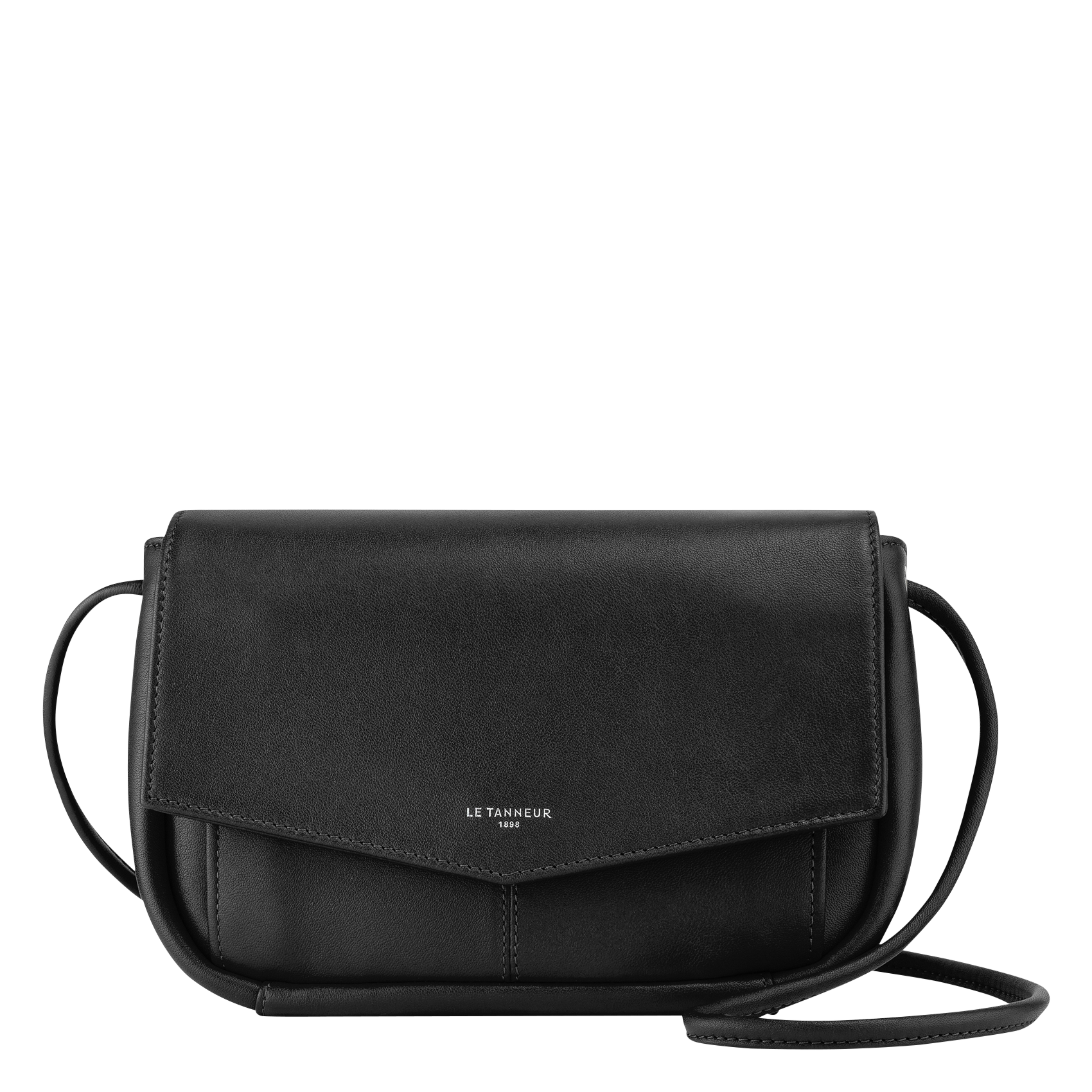 Pochette fantaisie en cuir  LE TANNEUR Noir