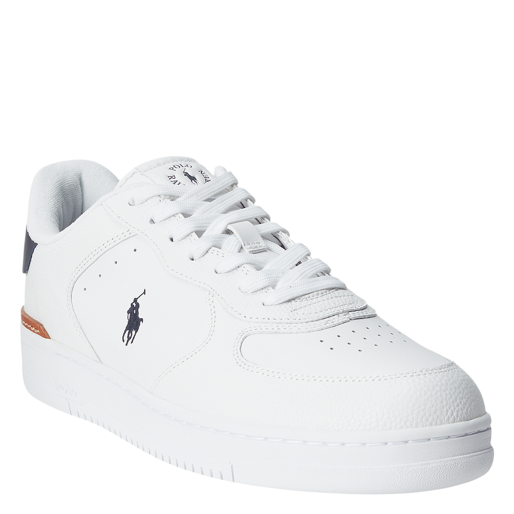 Baskets compensées brodées POLO RALPH LAUREN Blanc