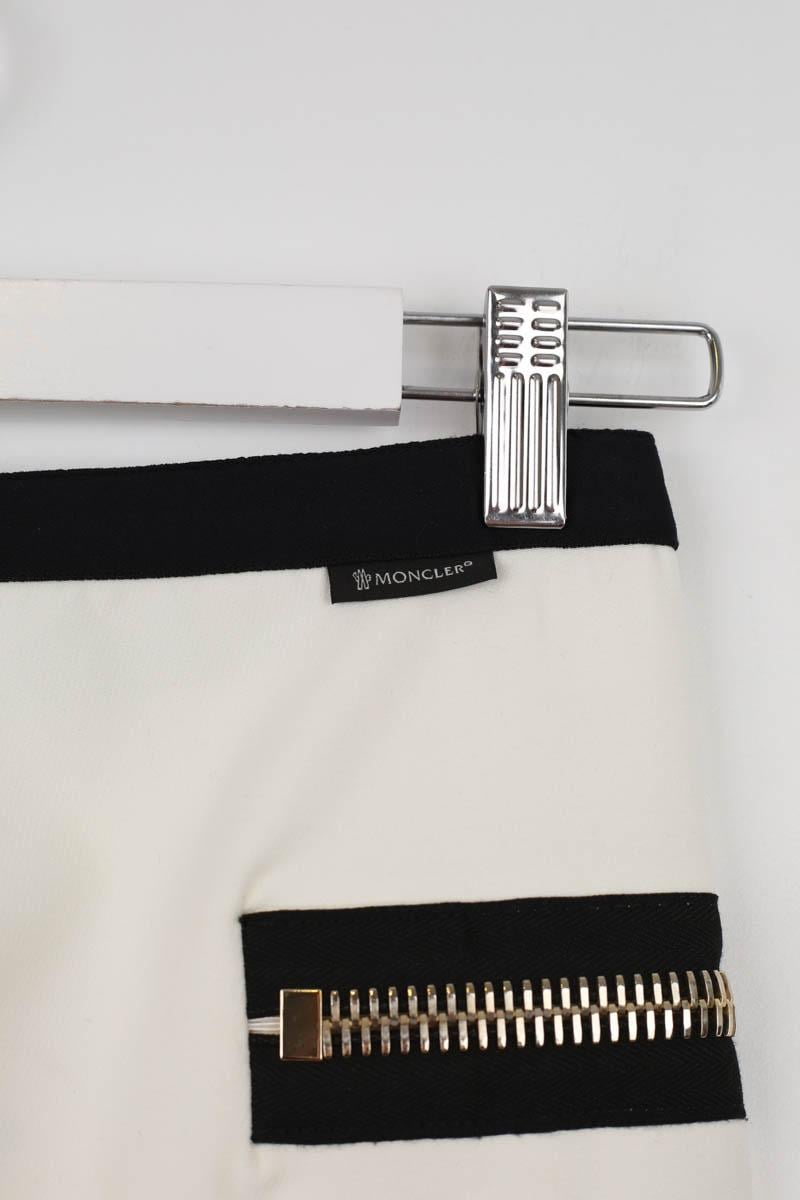 White slim fit pants MONCLER - Seconde Main White