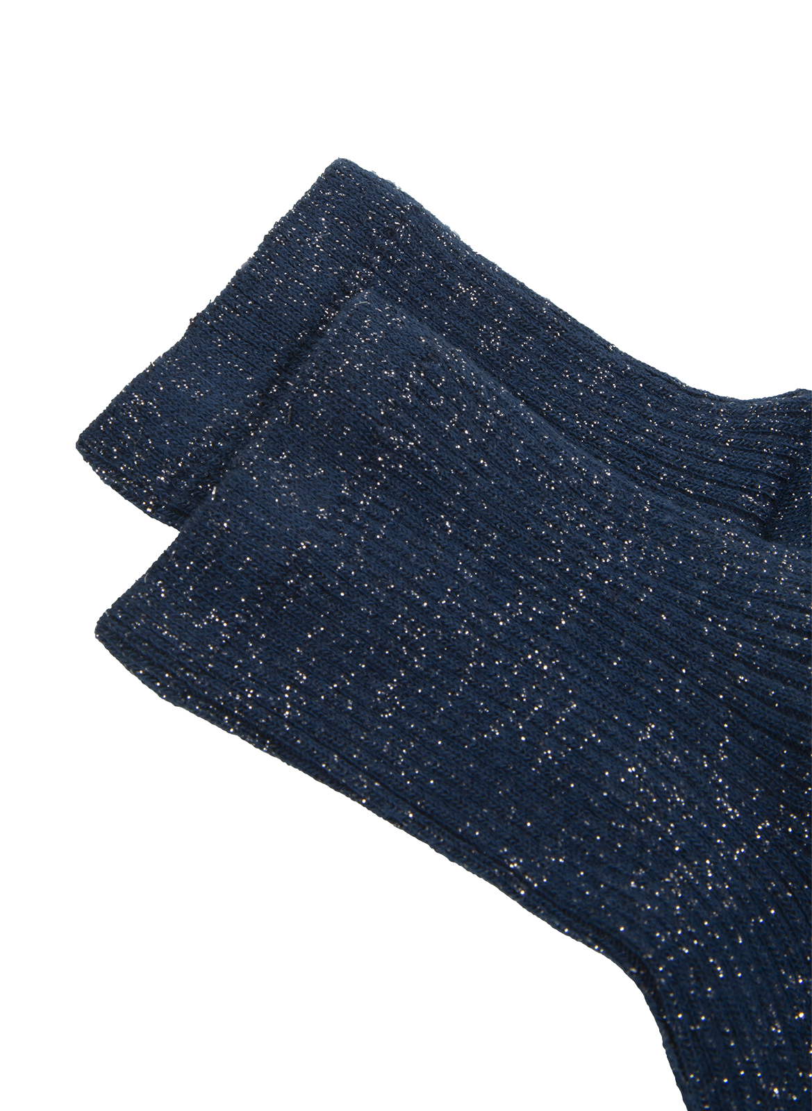 Chaussettes mi-hautes pailletées ANT45 Bleu