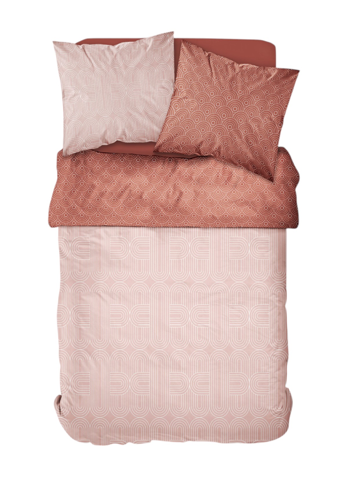 Printed cotton bed set TODAY LINGE DE MAISON Pink