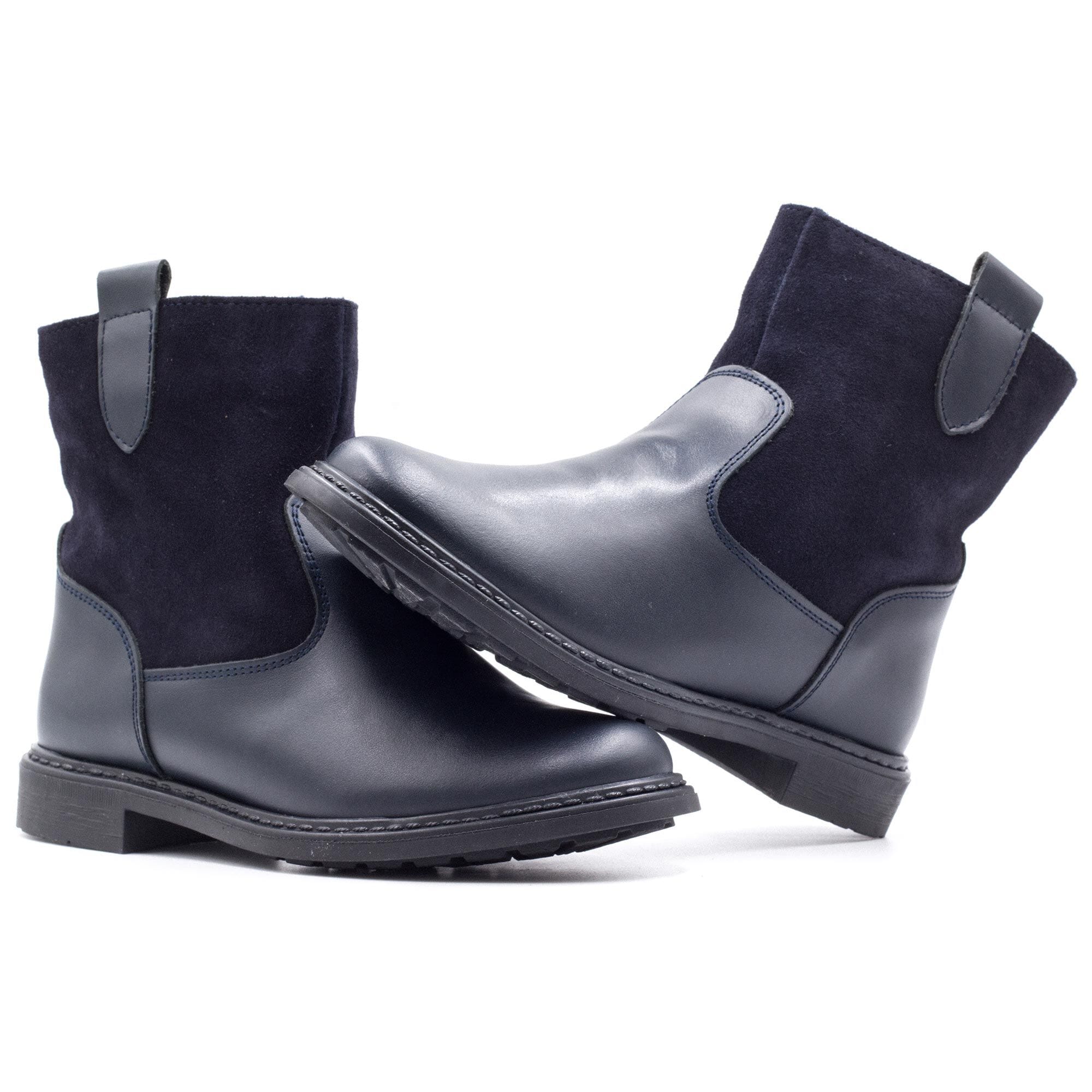 Girl's lined boots Boni & Sidonie Blue
