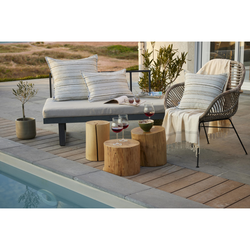 Housse de coussin "doris outdoor" toutes dimensions l'effet papillon L'EFFET PAPILLON Multicolore