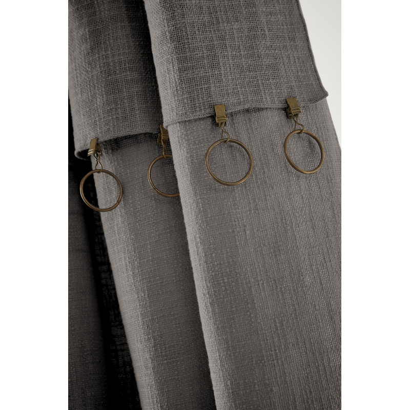 Blackout and Thermal Curtains L'EFFET PAPILLON Grey