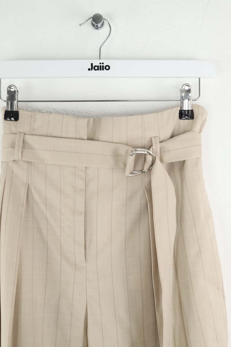 Bandol straight woollen trousers IRO - Seconde Main Beige