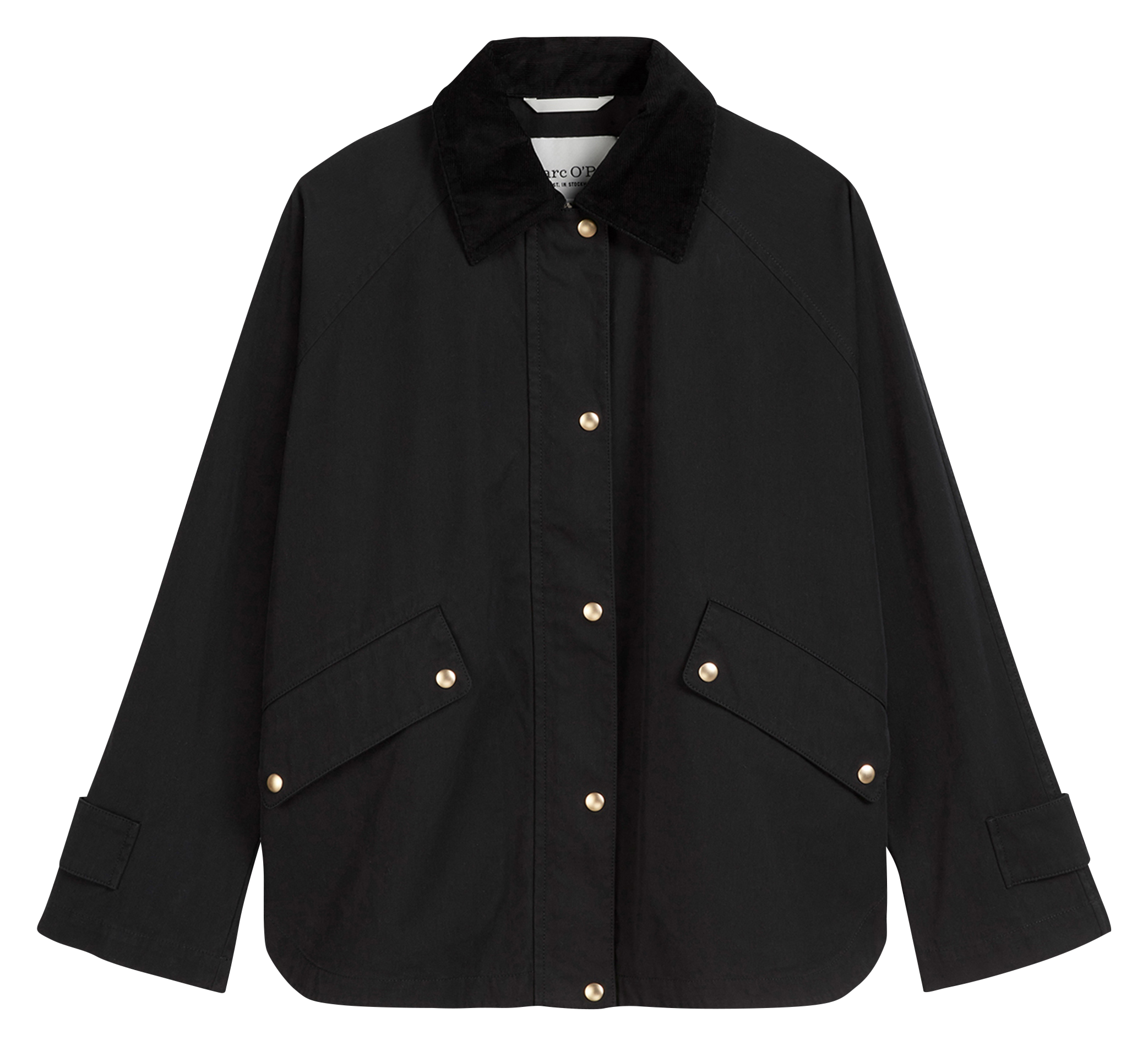 Veste col classique en coton mélangé MARC O&#039;POLO Noir