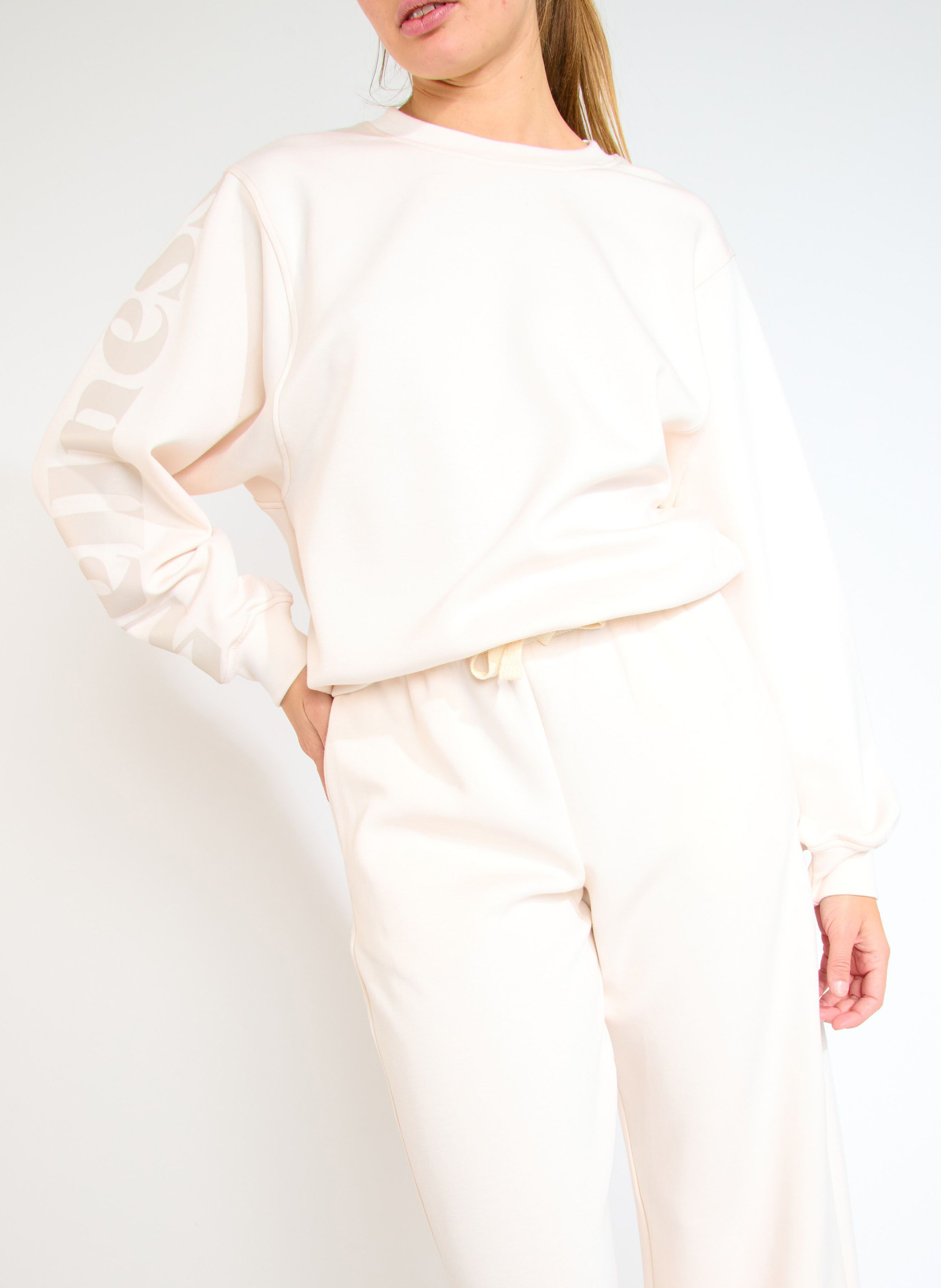 Sweat col rond BANANA MOON Beige