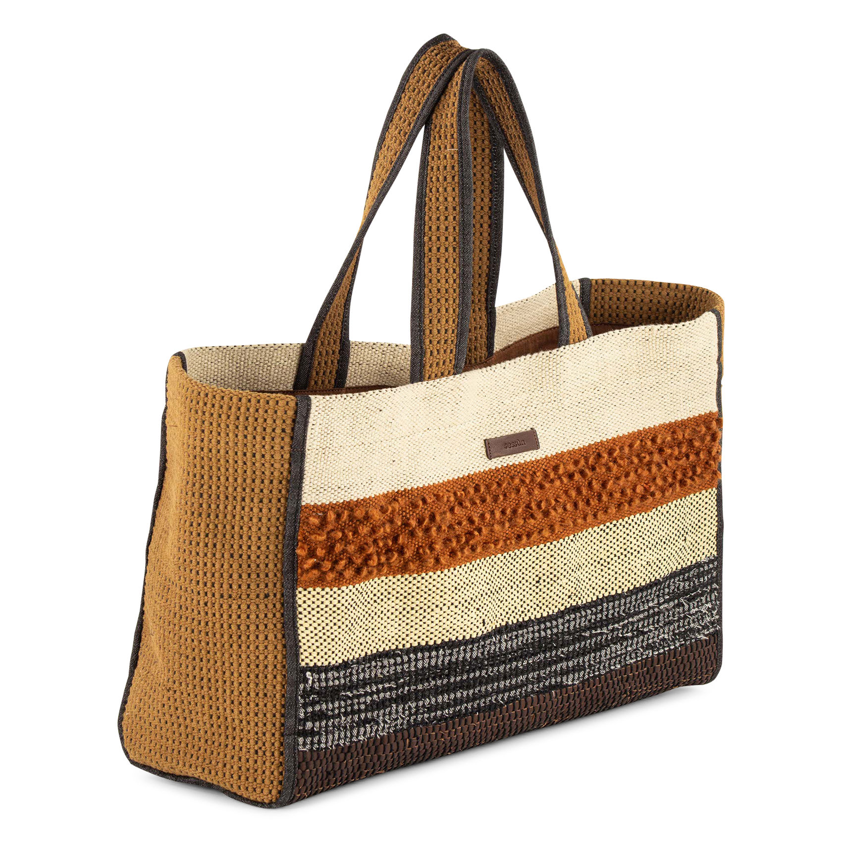 Sac cabas bi-matière SESSUN Multicolore