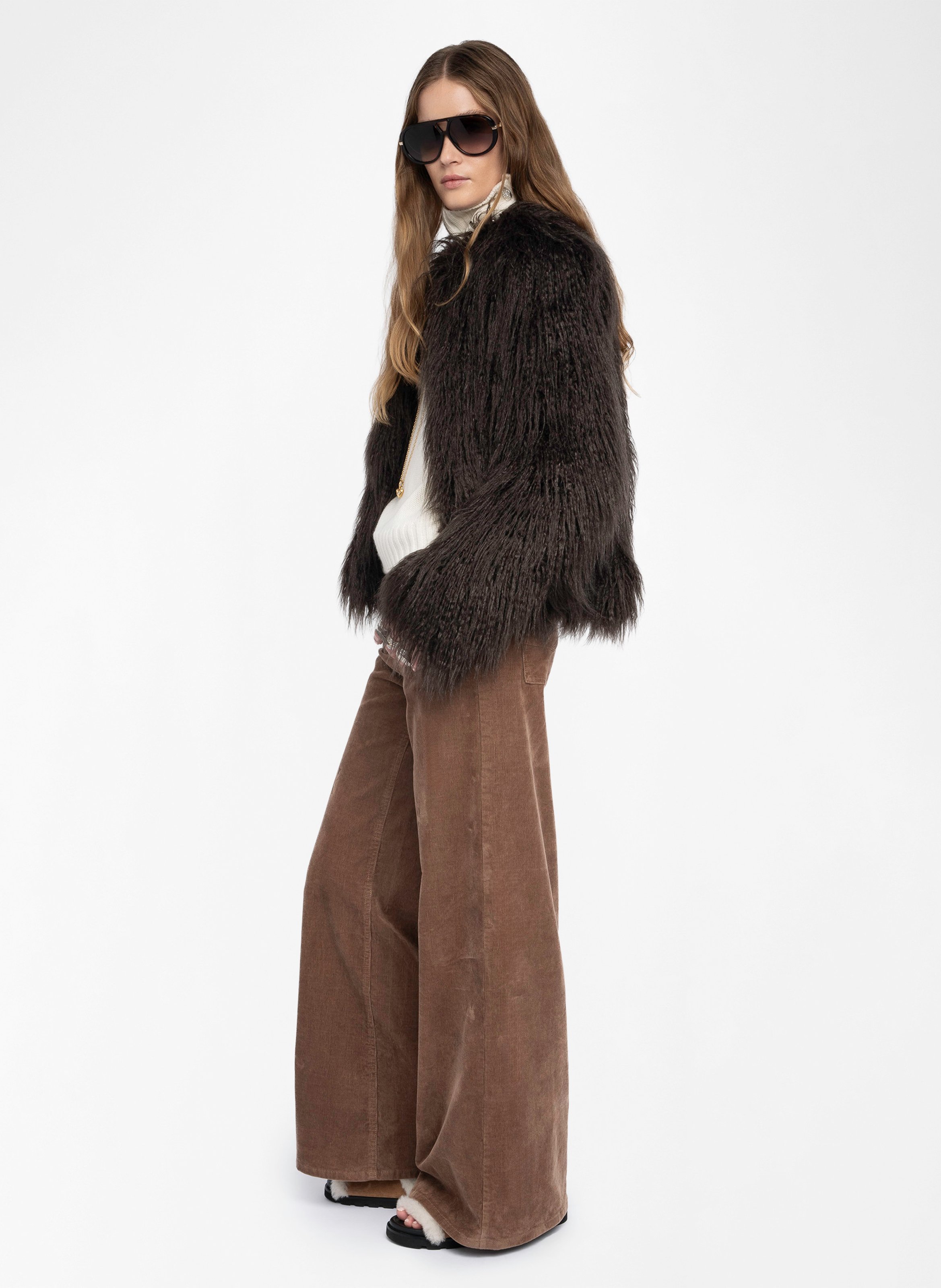 Cappotto scollo tondo ZADIG&VOLTAIRE Marrone