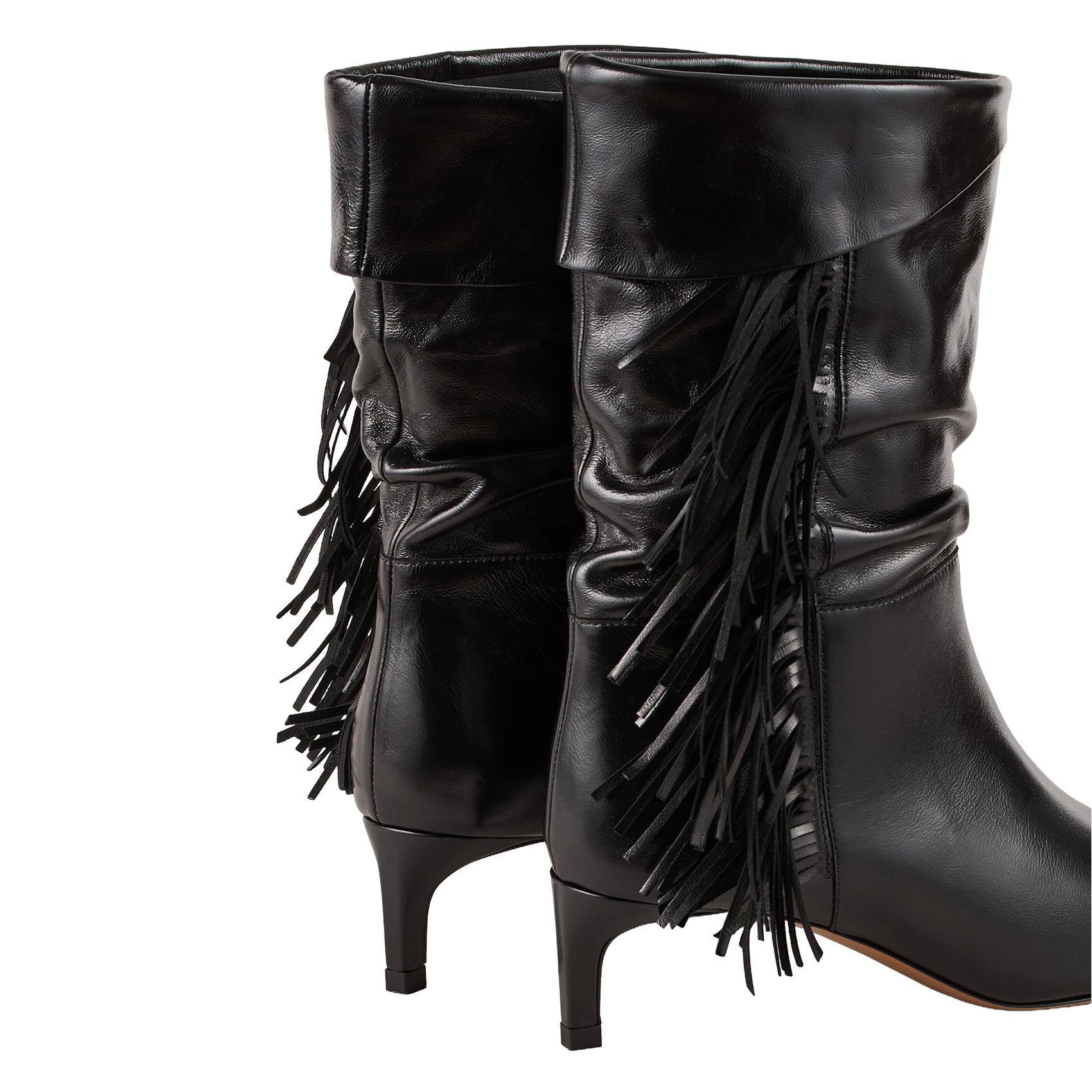 Bottines en cuir BA&SH Noir