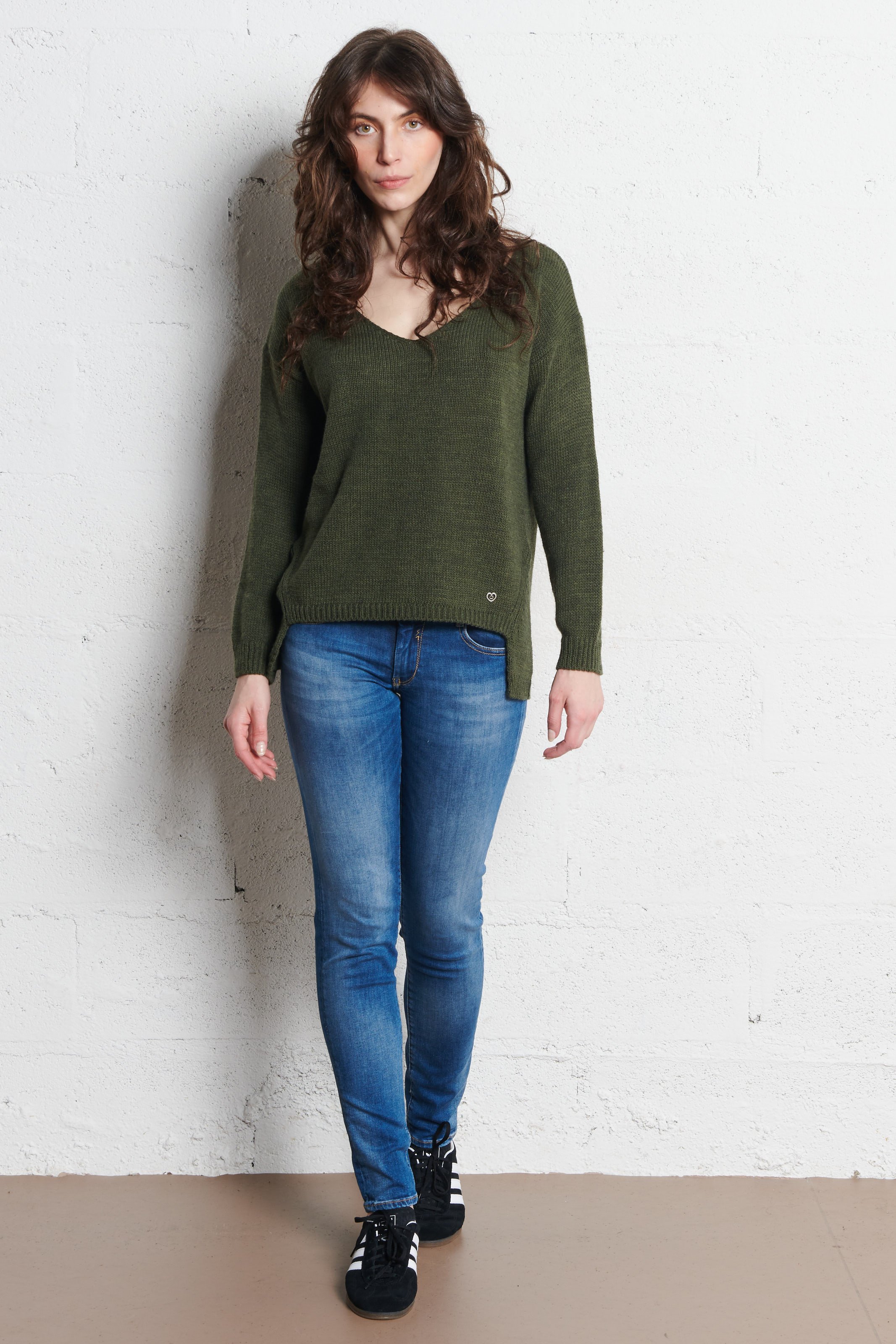 Jean slim en coton mélangé LE TEMPS DES CERISES Bleu