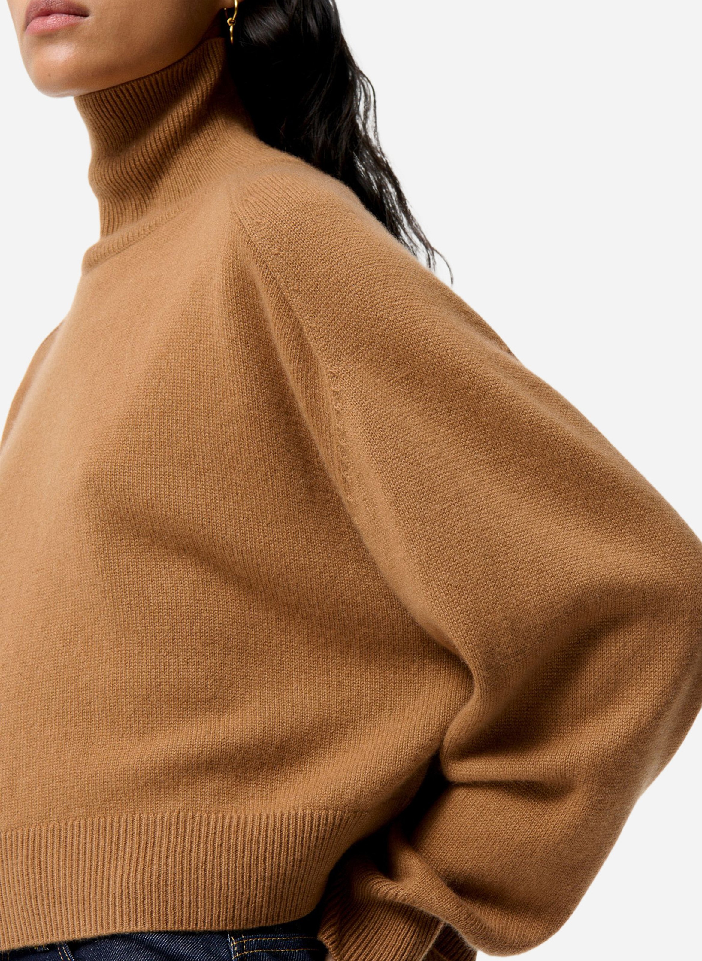 Pull col montant en cachemire VANESSA BRUNO Marron