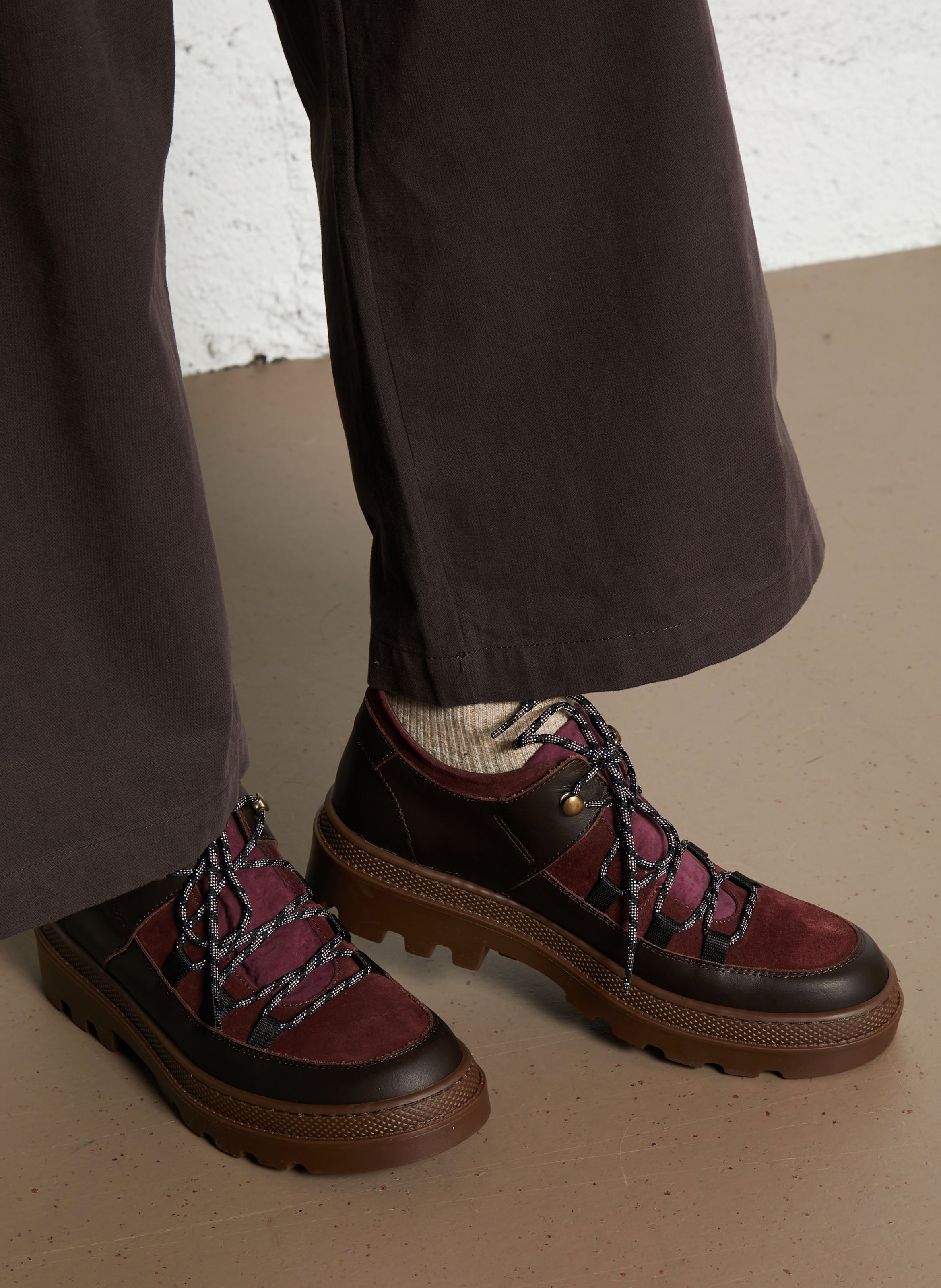 Albert leather boots NAGUISA Brown