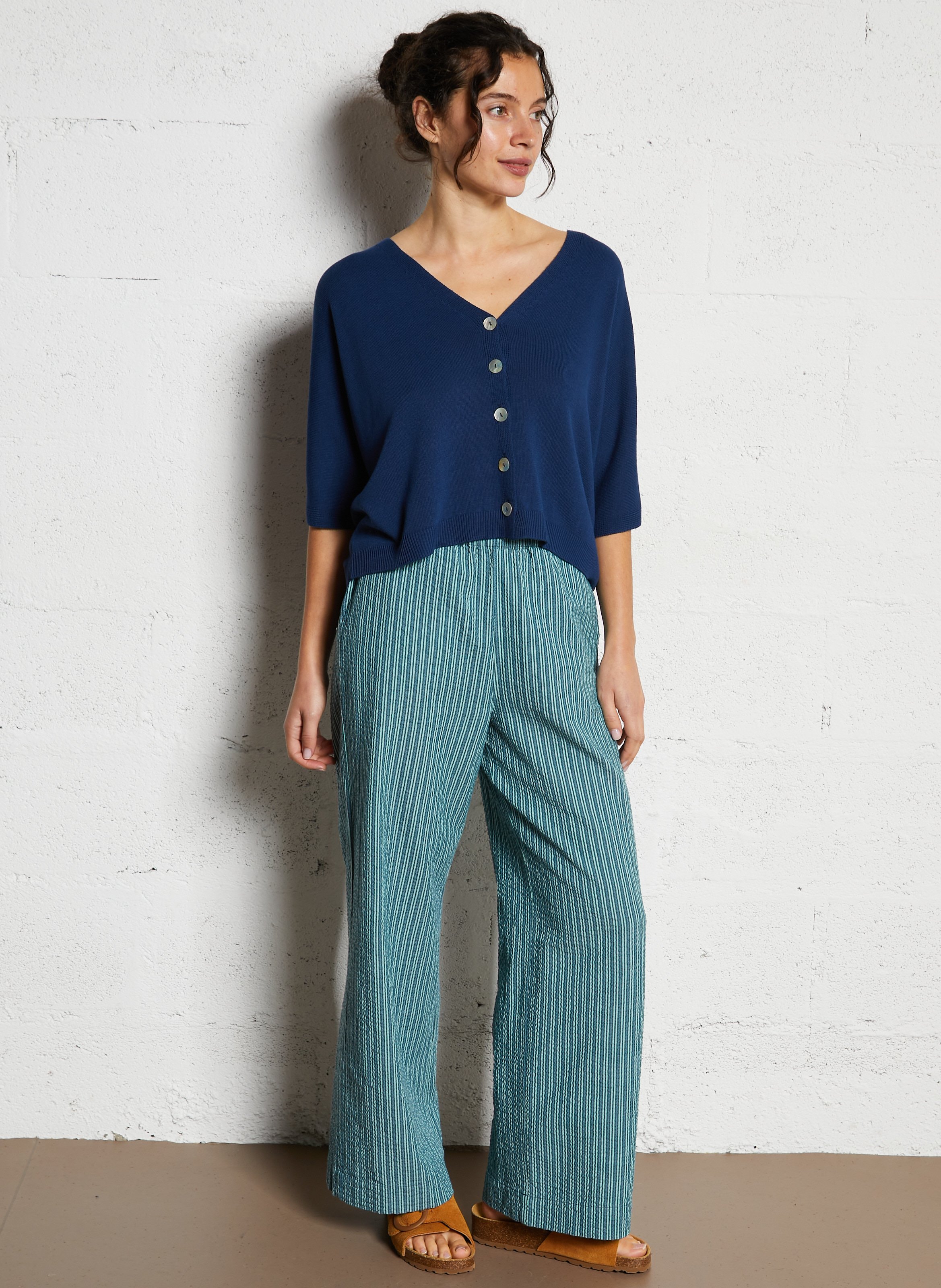 Weit geschnittene Jeans NICE THINGS Blau