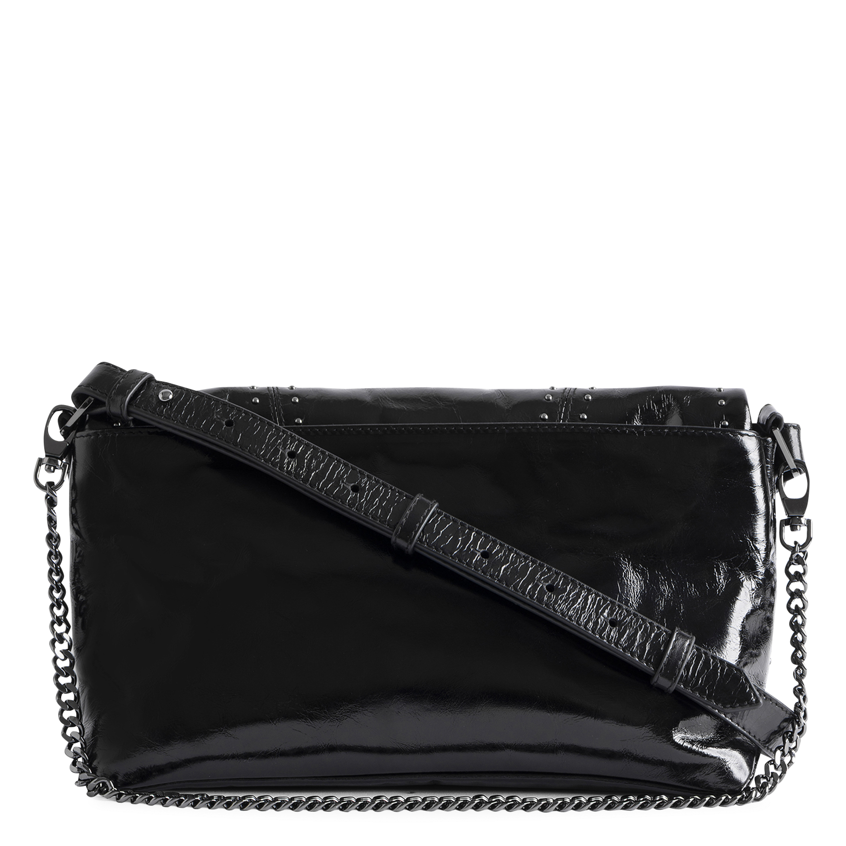 Patent leather shoulder bag ZADIG&VOLTAIRE Black