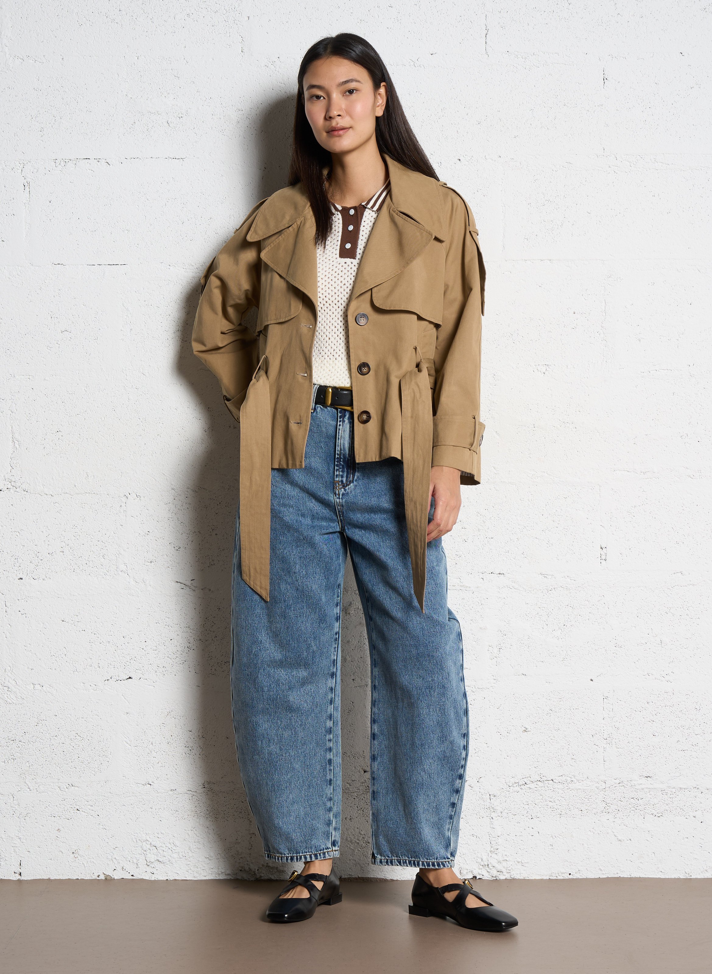 Katoenen jasje SUNCOO Beige