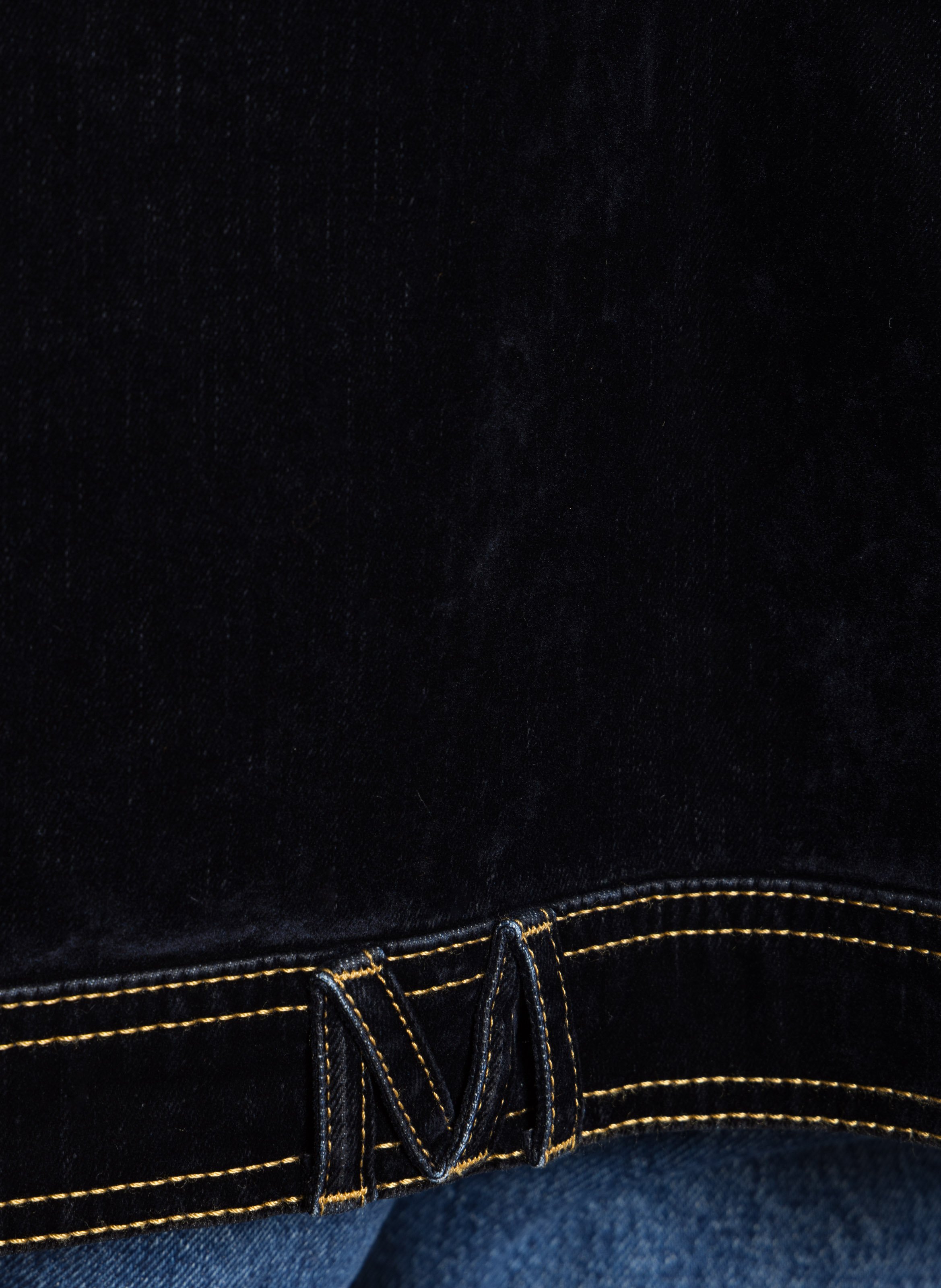 Veste col classique en coton mélangé MOMONI Bleu