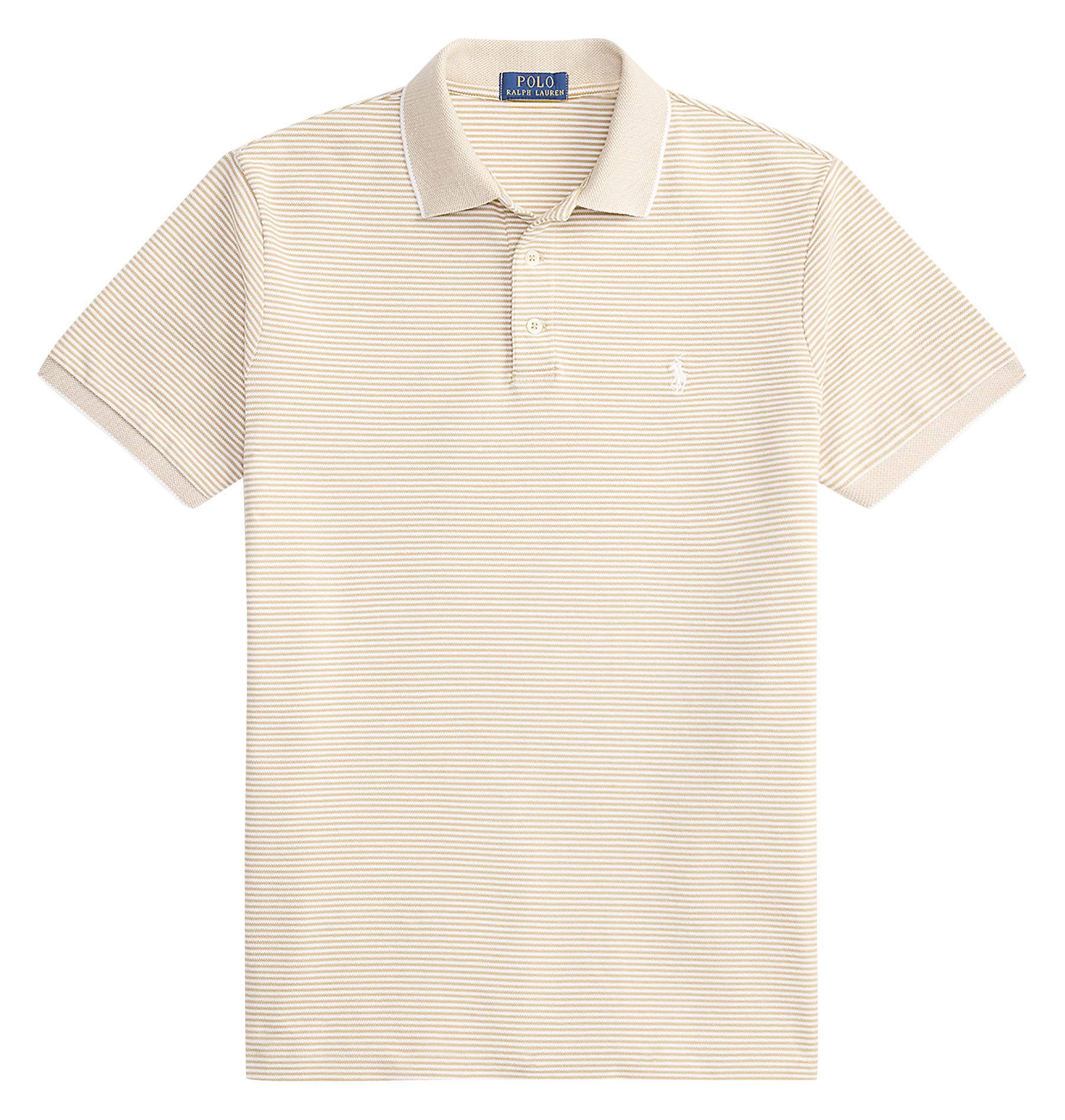 Gerader Poloshirt aus gestreifter Baumwollmischung POLO RALPH LAUREN