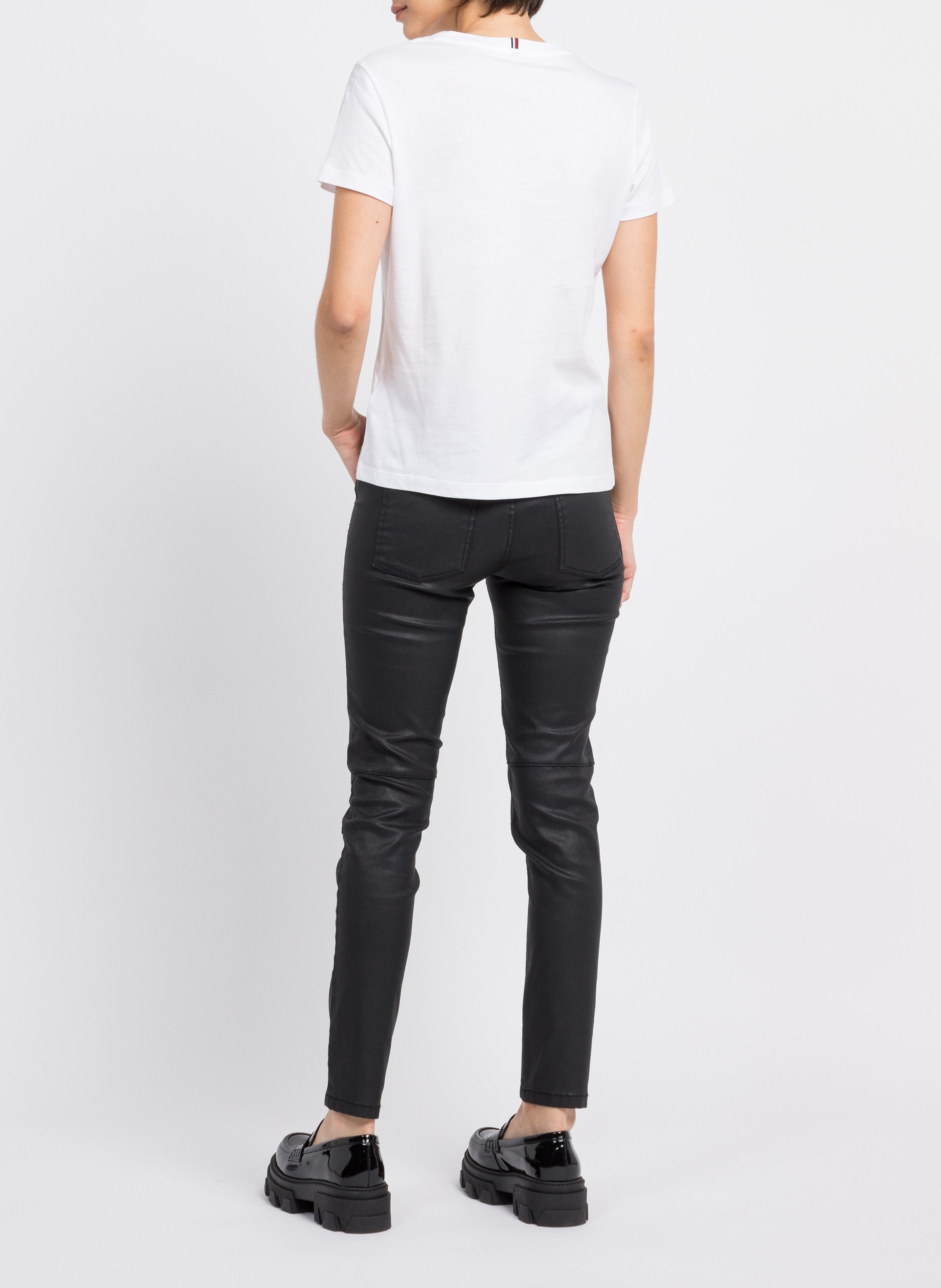 T-shirt slim en coton organique TOMMY HILFIGER Blanc