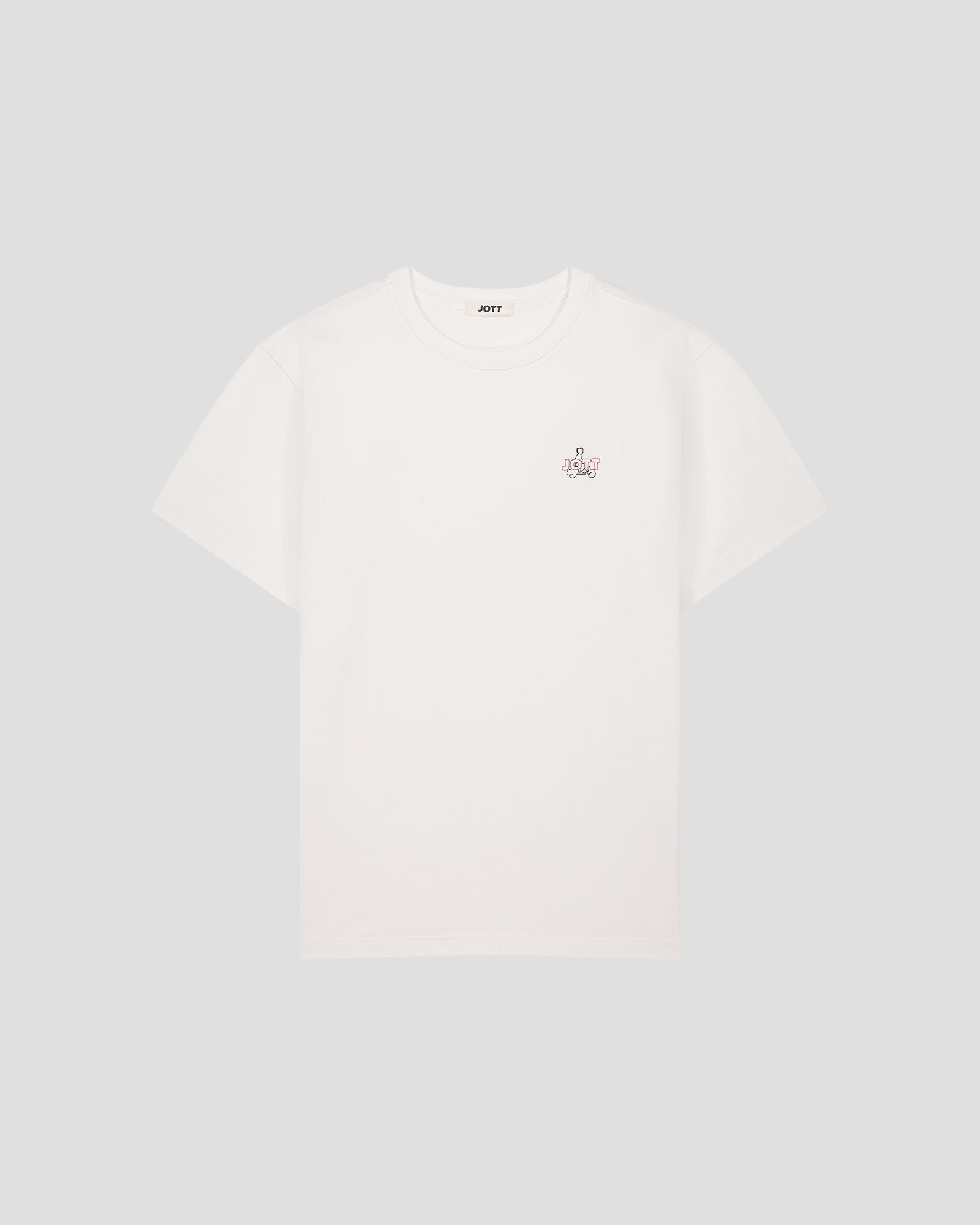 <p>T-shirt round neck unisex lipe</p> JOTT White