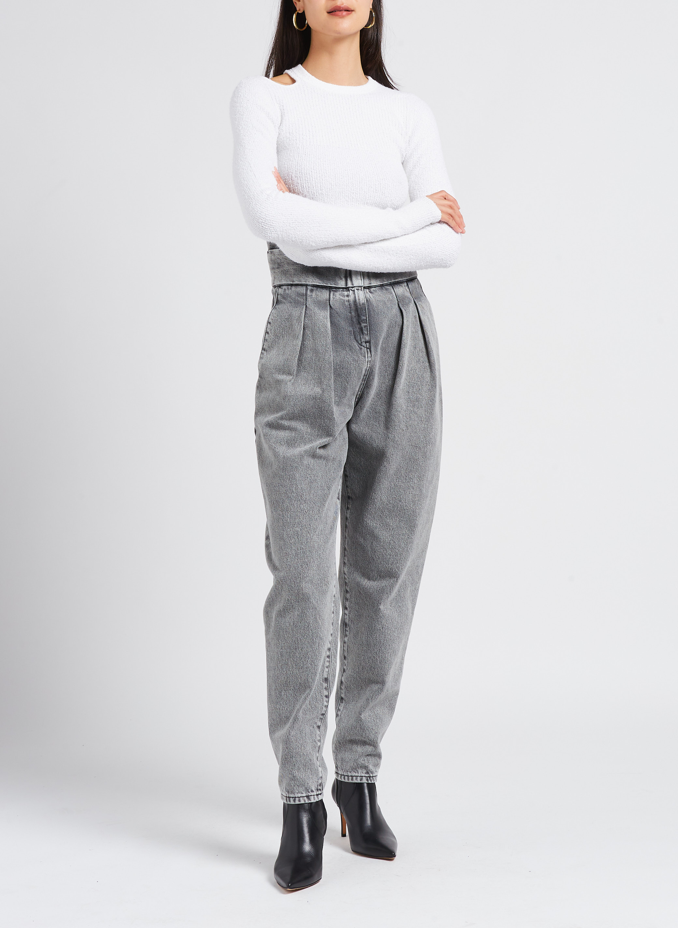 Strakke trui met ronde hals IRO Beige