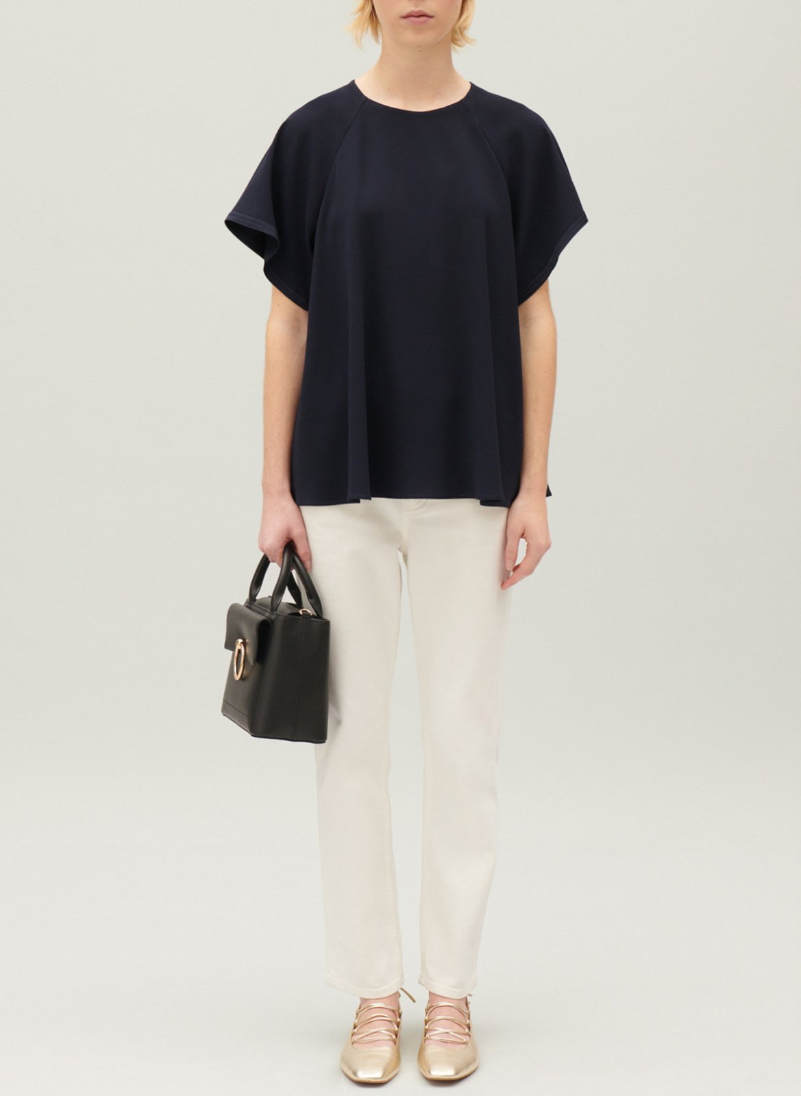 Tee-shirt ample col rond  CLAUDIE PIERLOT Bleu