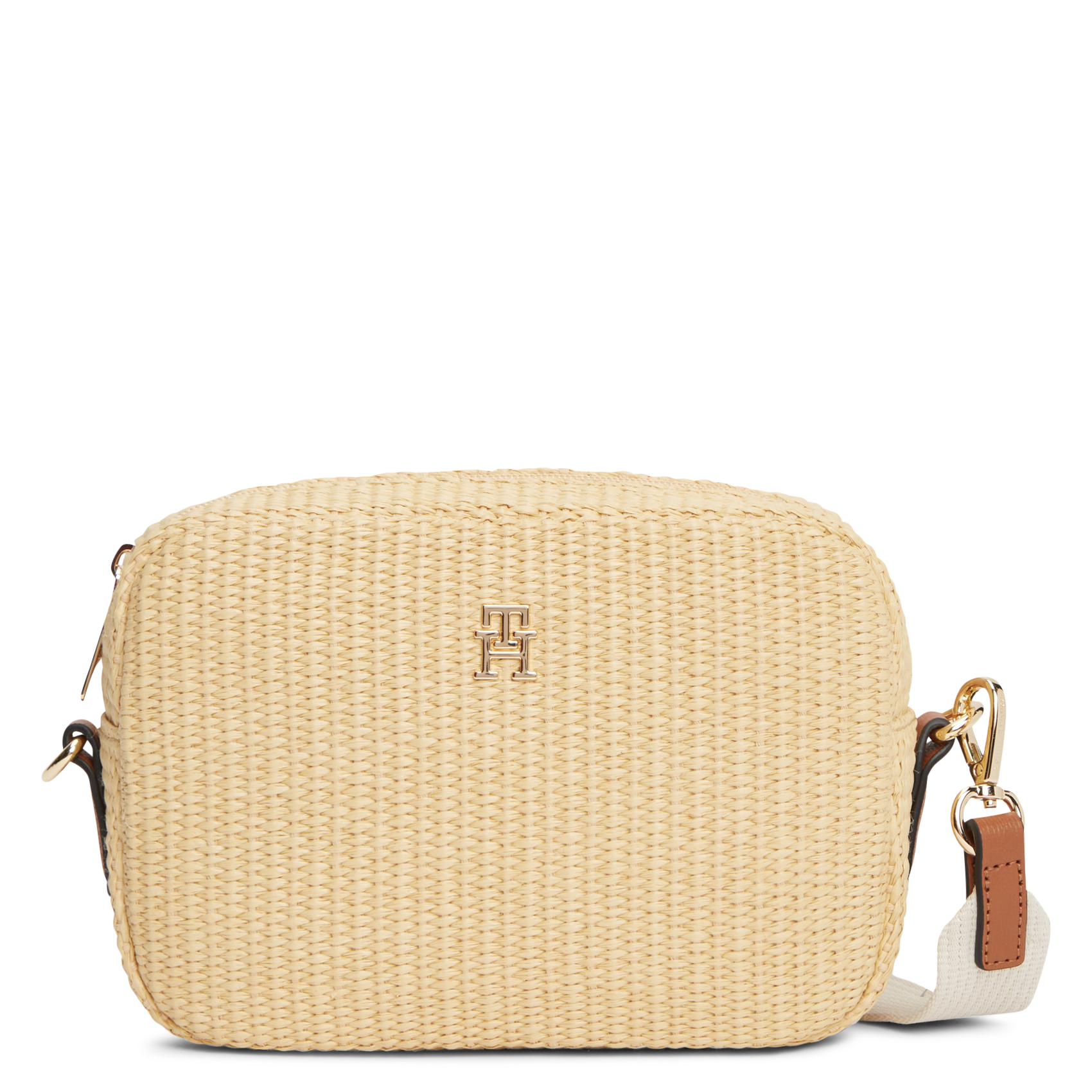 Sac bandoulière en paille TOMMY HILFIGER Beige