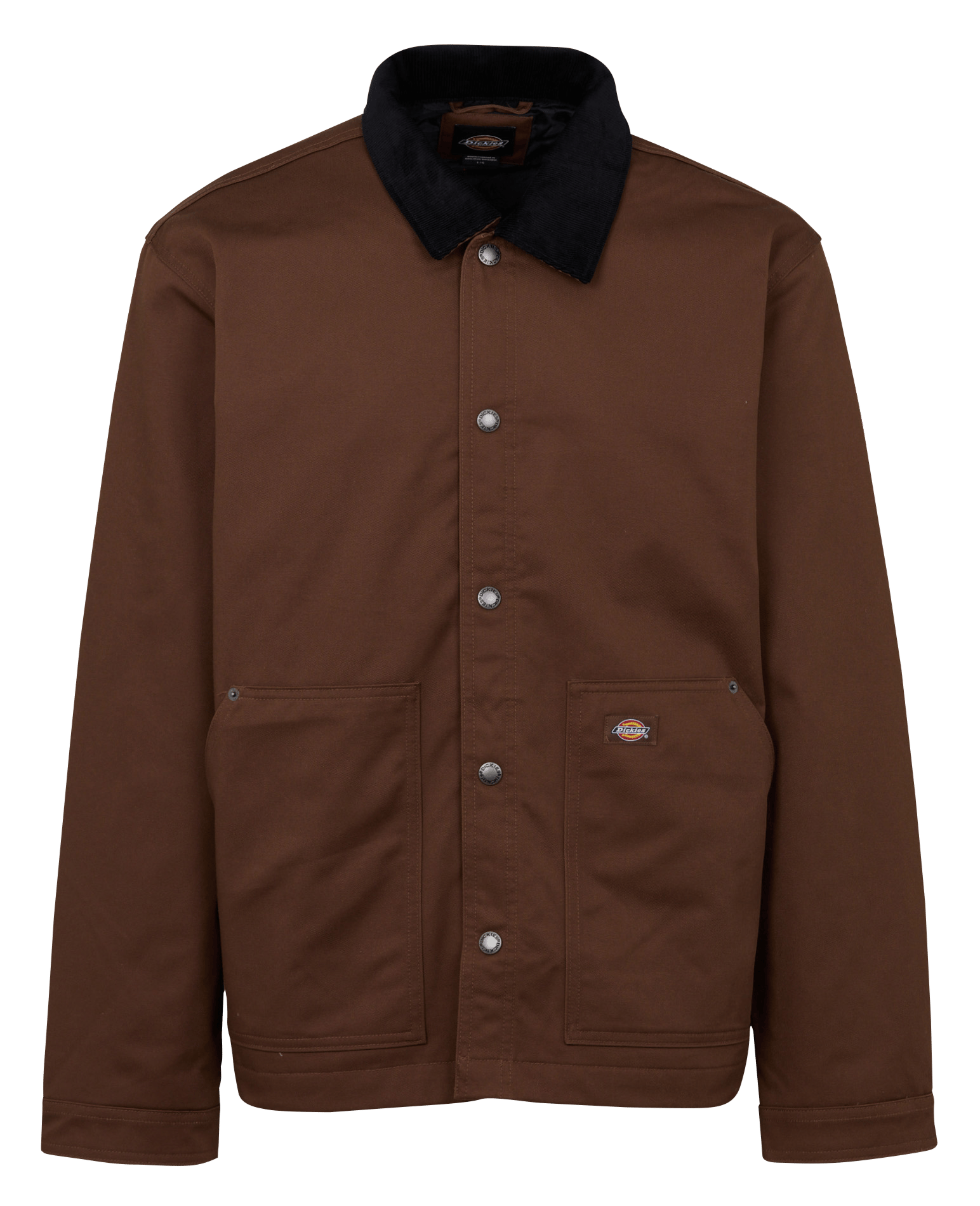 Recht jasje met klassieke kraag en borduursel DICKIES Bruin