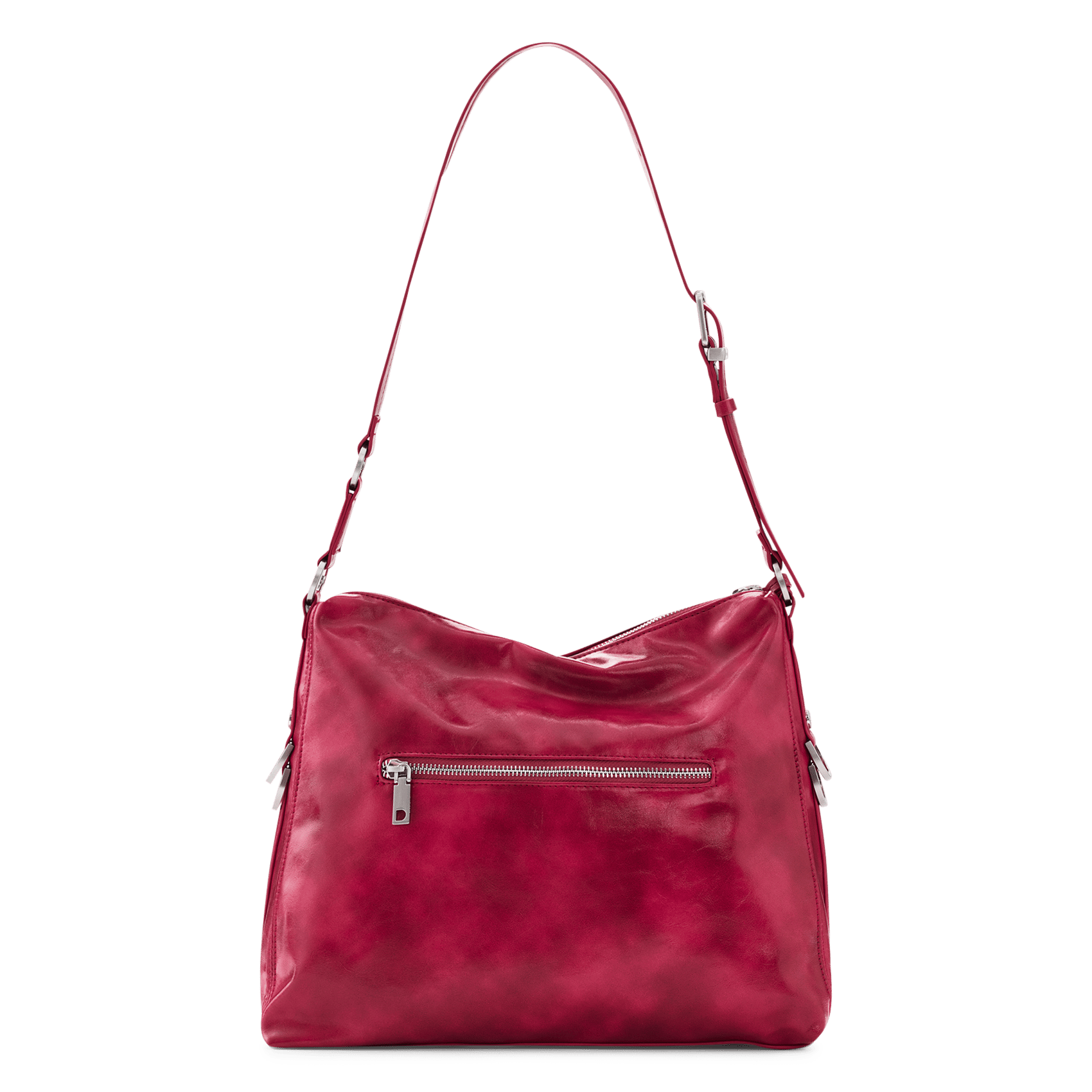 Sac épaule uni zippé DESIGUAL Rouge