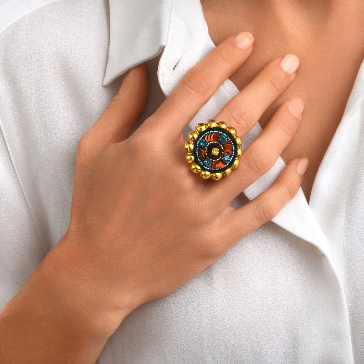 Bague   ajustable SATELLITE PARIS Orange